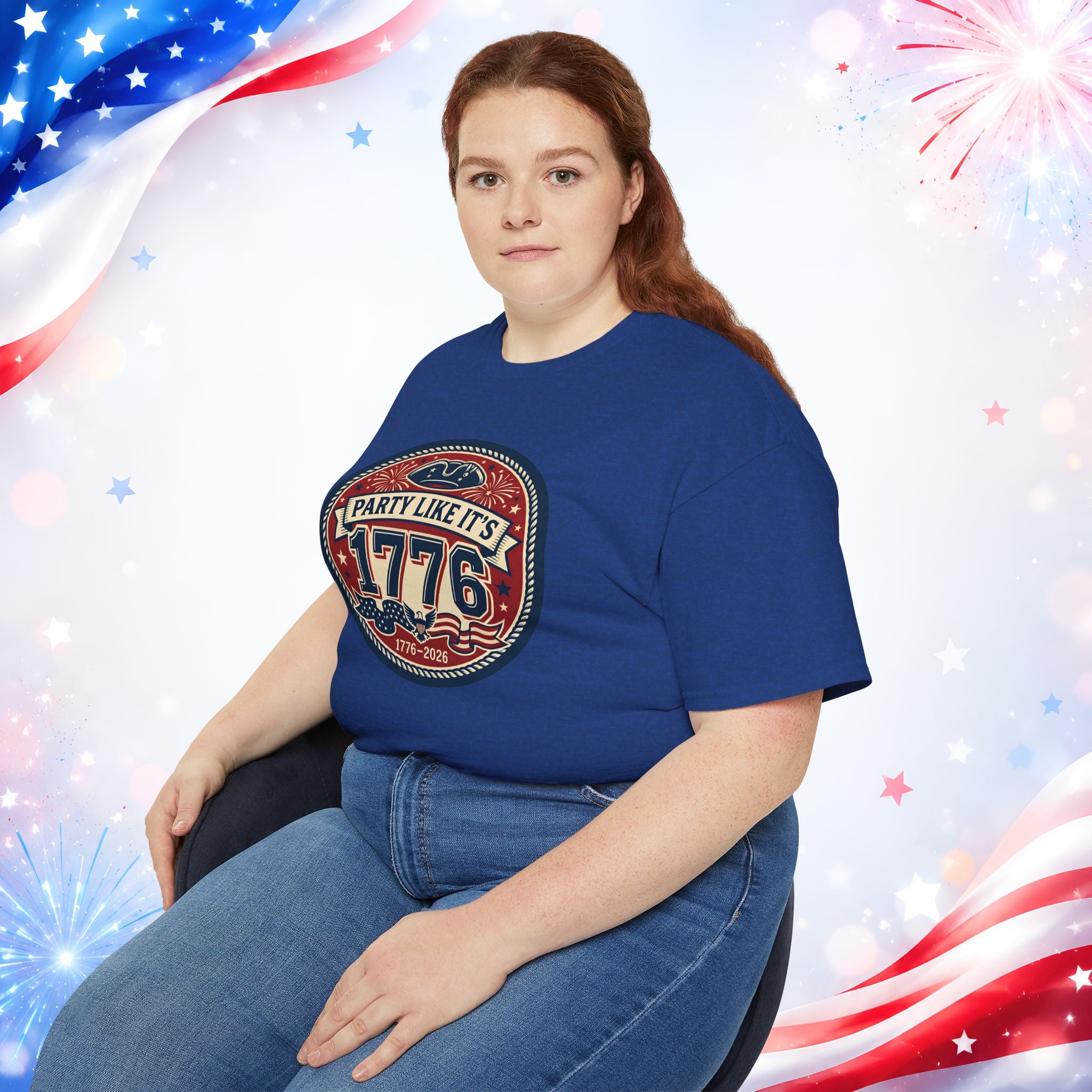 Party Like It’s 1776 T-Shirt | America 250th Birthday 4th of July Patriotic Tee