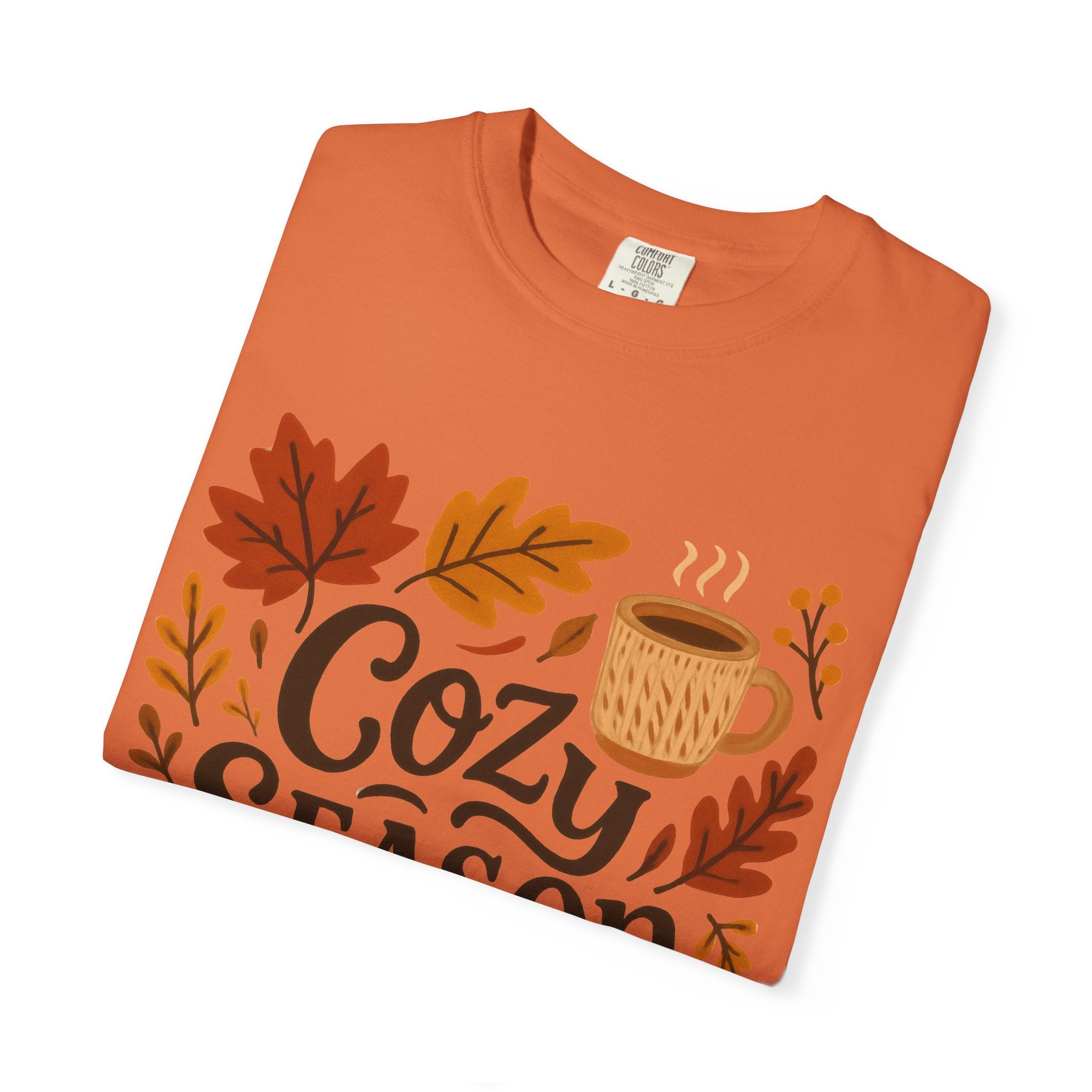 Cozy Season Unisex T-shirt, Fall Fashion Tee, Autumn Apparel, Gift for Him/Her, Pumpkin Spice Shirt, Relaxing Vibes