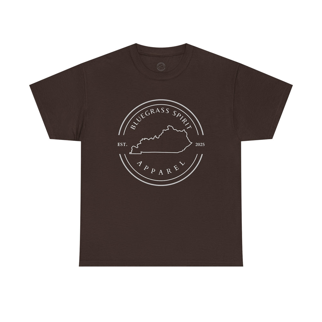 Bluegrass Spirit Logo Promo T-Shirt | Front Logo + QR Code Back (Dark)
