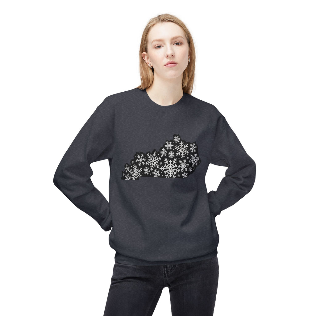 Snowflakes Over Kentucky Winter Sweatshirt