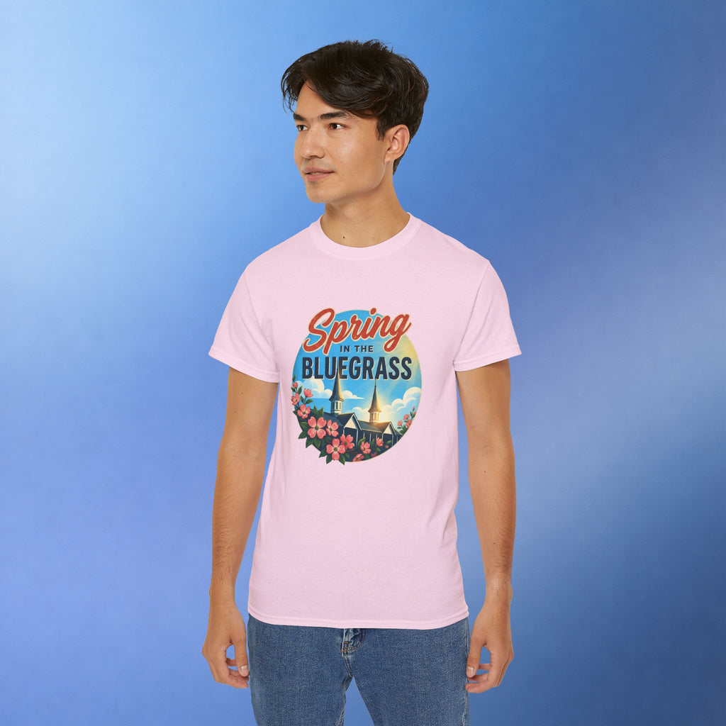 Spring in the Bluegrass T-Shirt – Kentucky Spring Floral Twin Spires Graphic Tee | Bluegrass Spirit Apparel