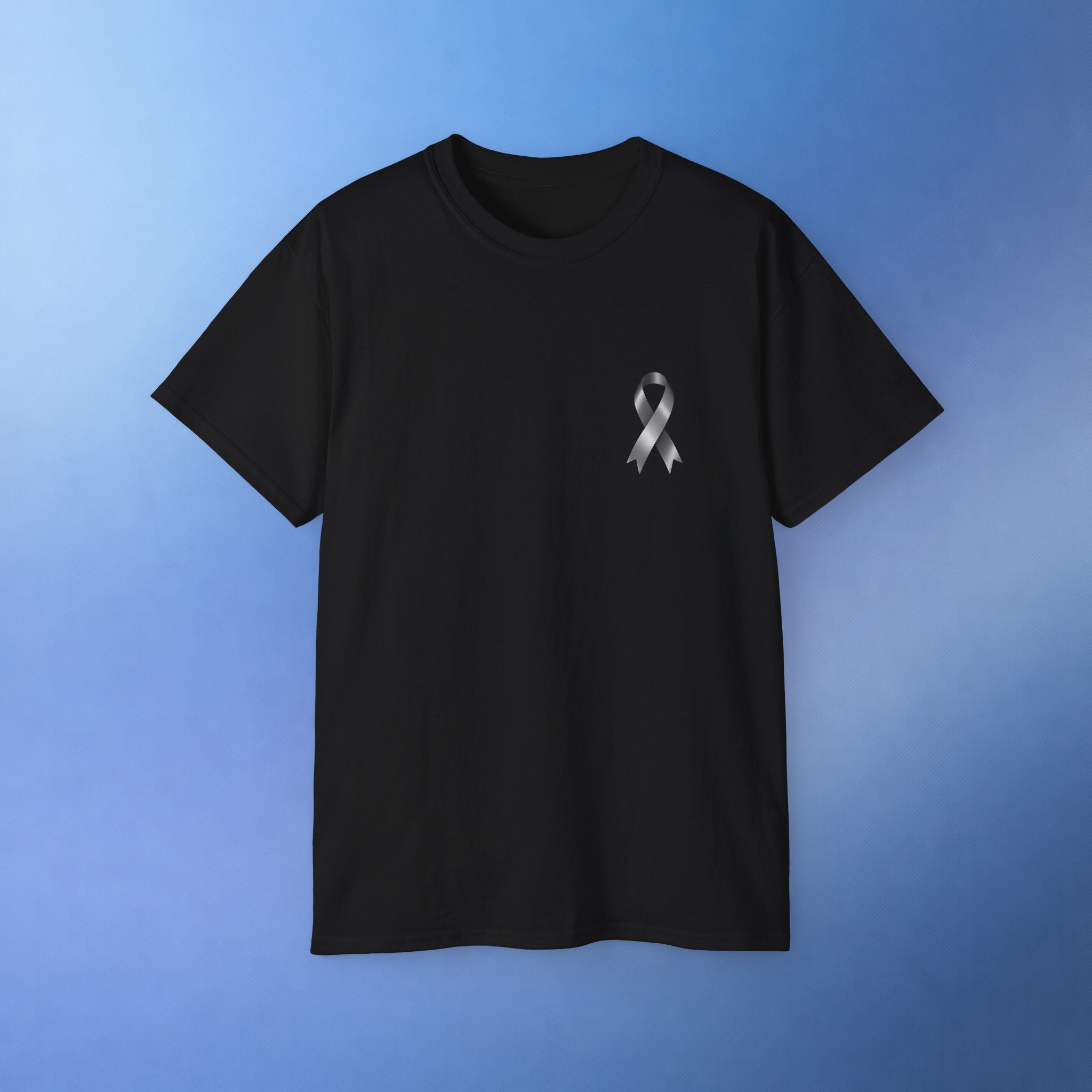 Brain Cancer Awareness Month T-Shirt | Gray Ribbon Floral Brain Design