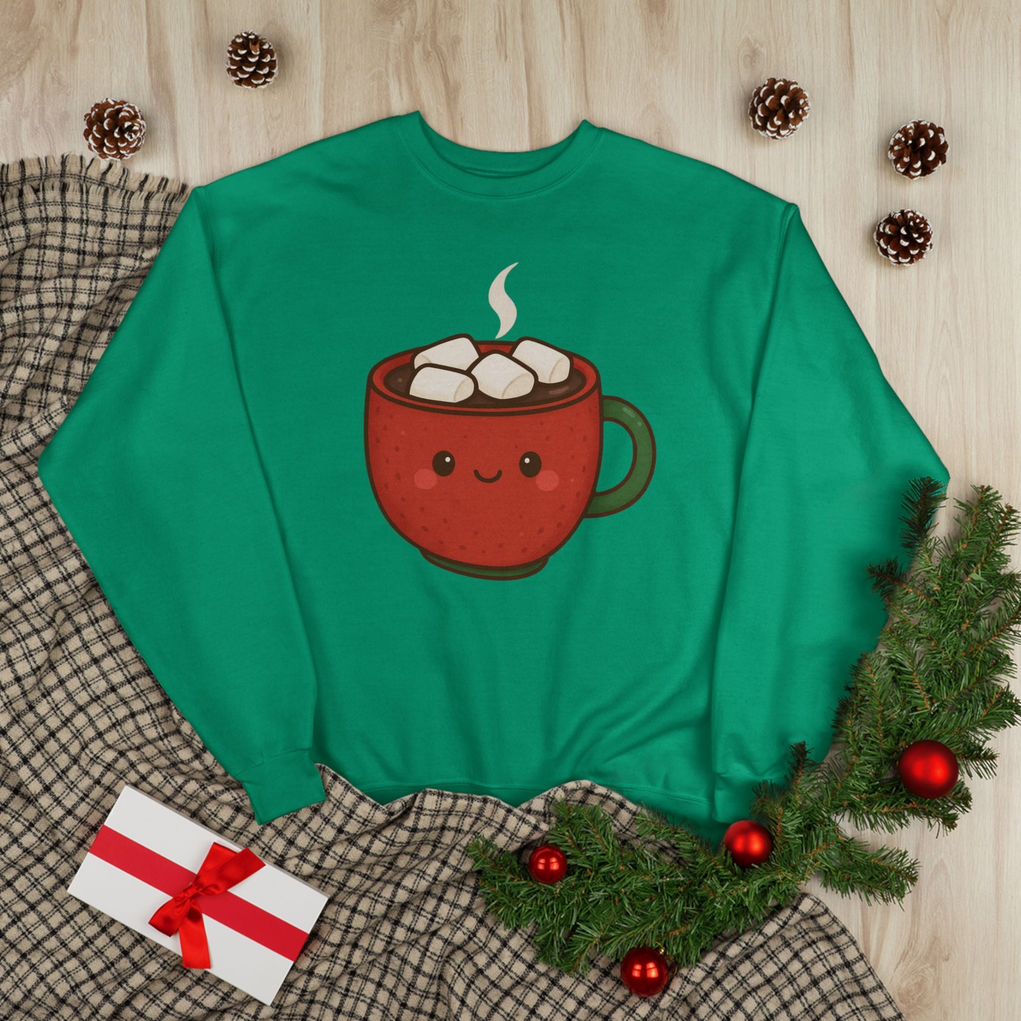 Cuddly Cocoa — Cozy Christmas Sweatshirt