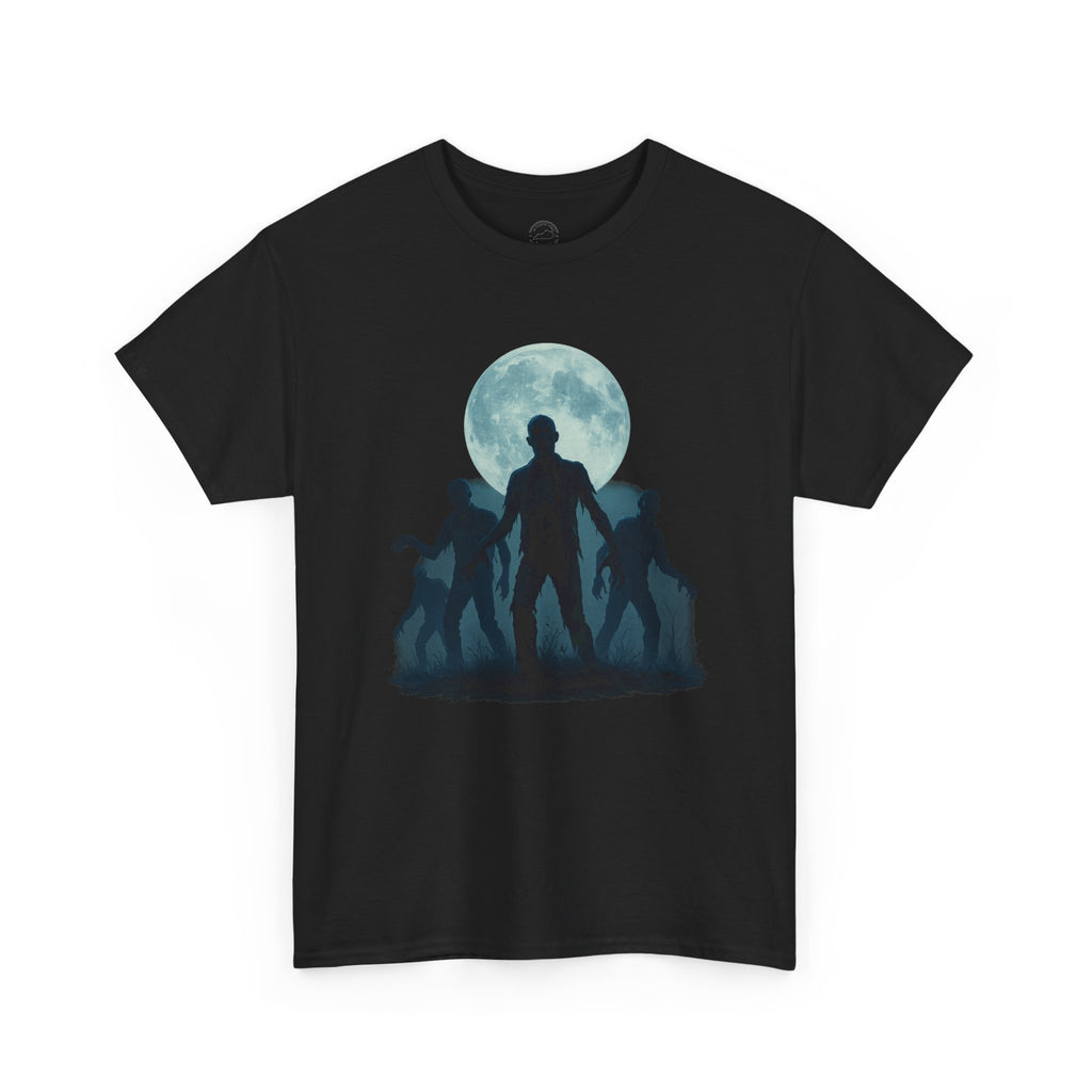 Zombie Rising Under the Full Moon | Halloween Horror T-Shirt
