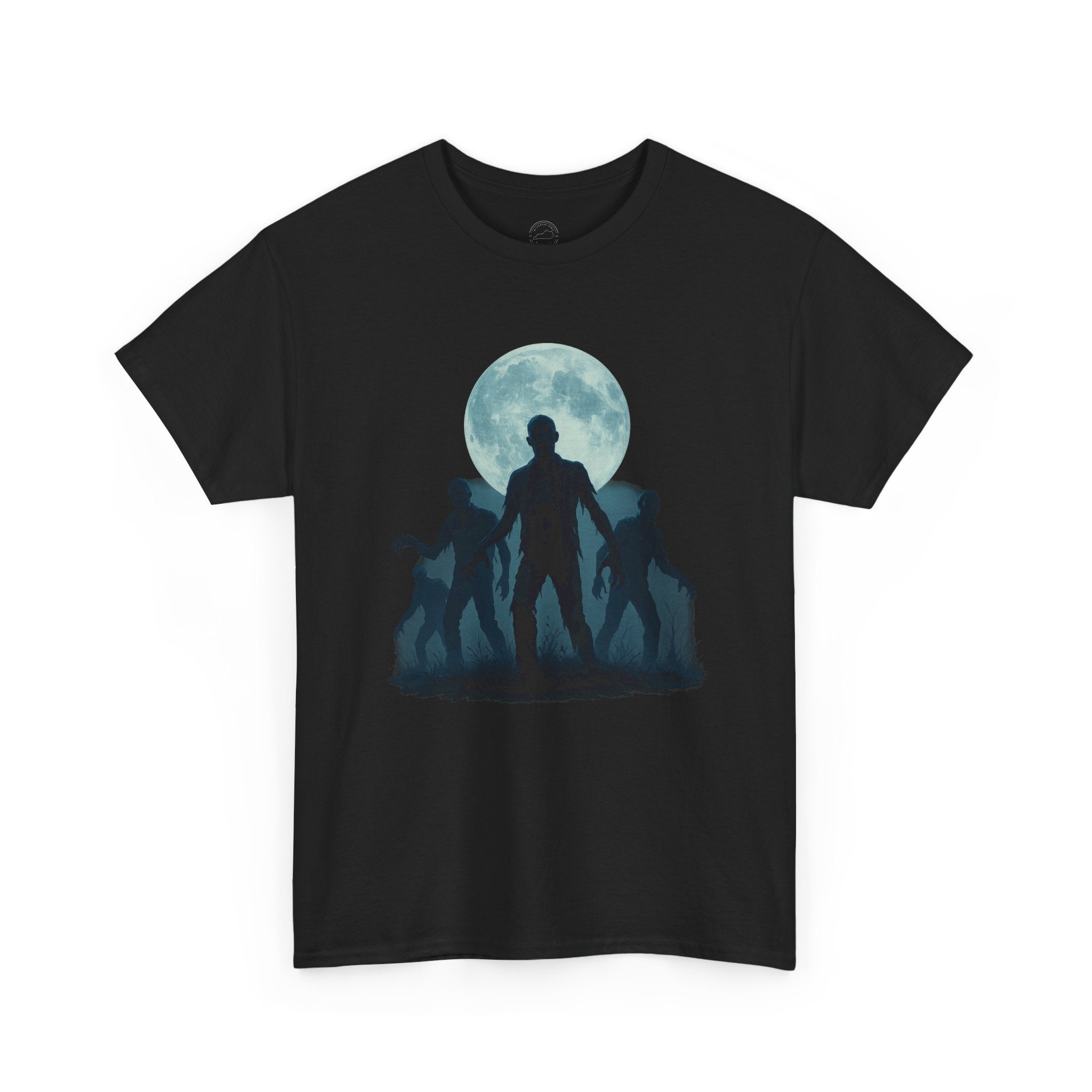 Zombie Rising Under the Full Moon | Halloween Horror T-Shirt