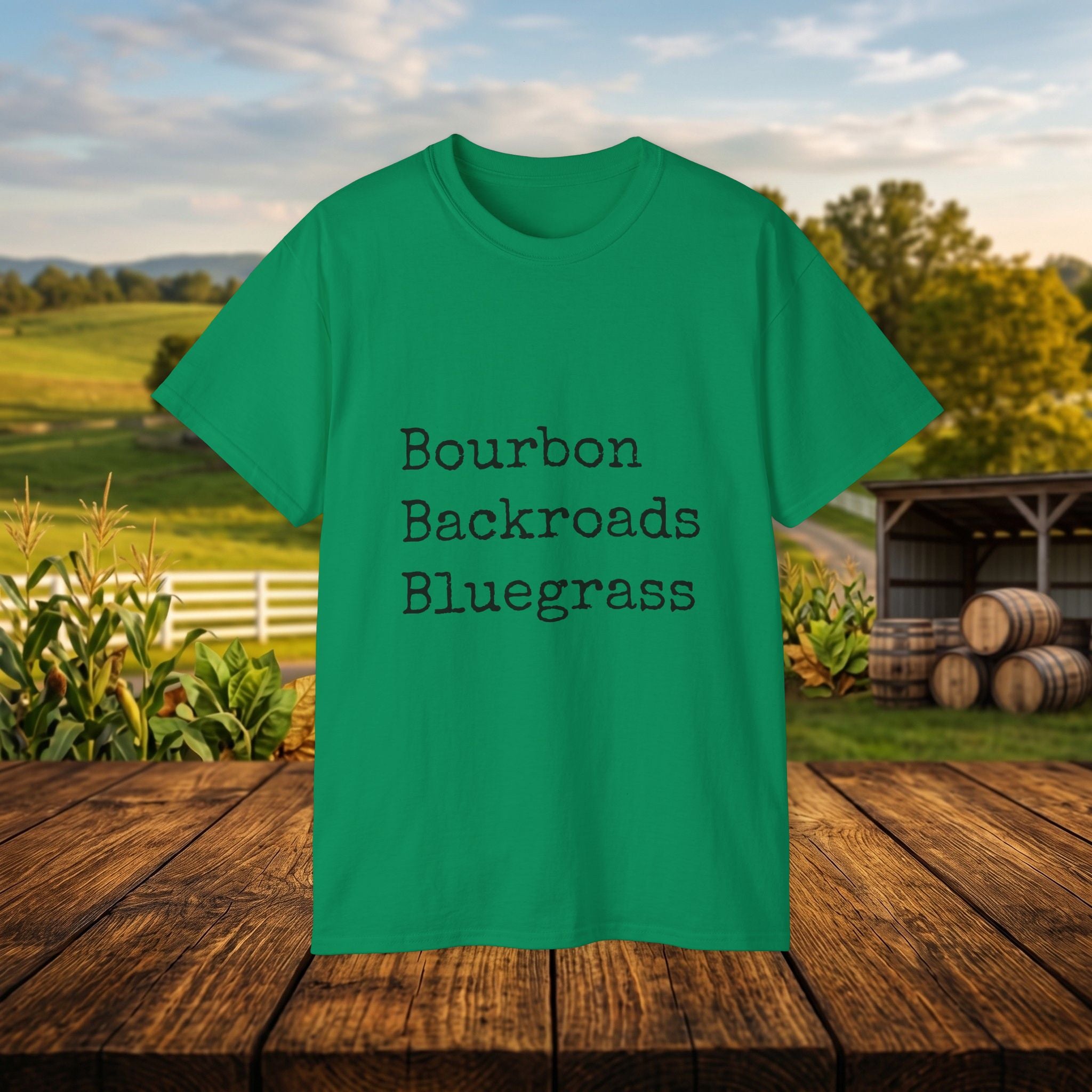 Bourbon Backroads Bluegrass Kentucky T-Shirt | Southern Comfort Graphic Tee