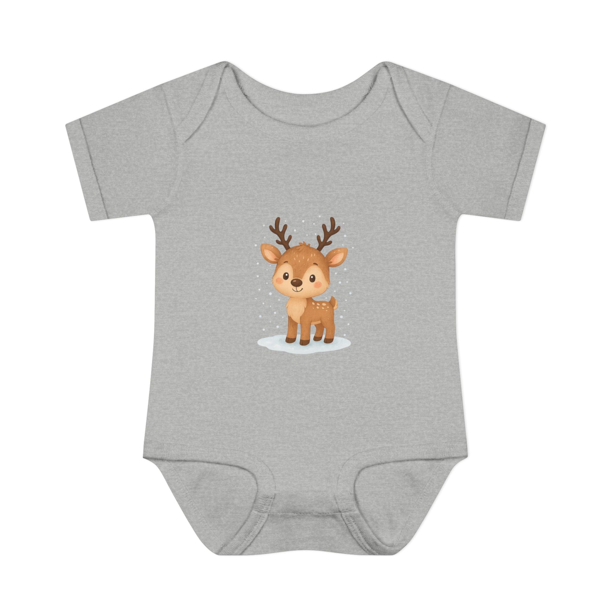 Cute Baby Reindeer Christmas Bodysuit – Holiday Infant One-Piece