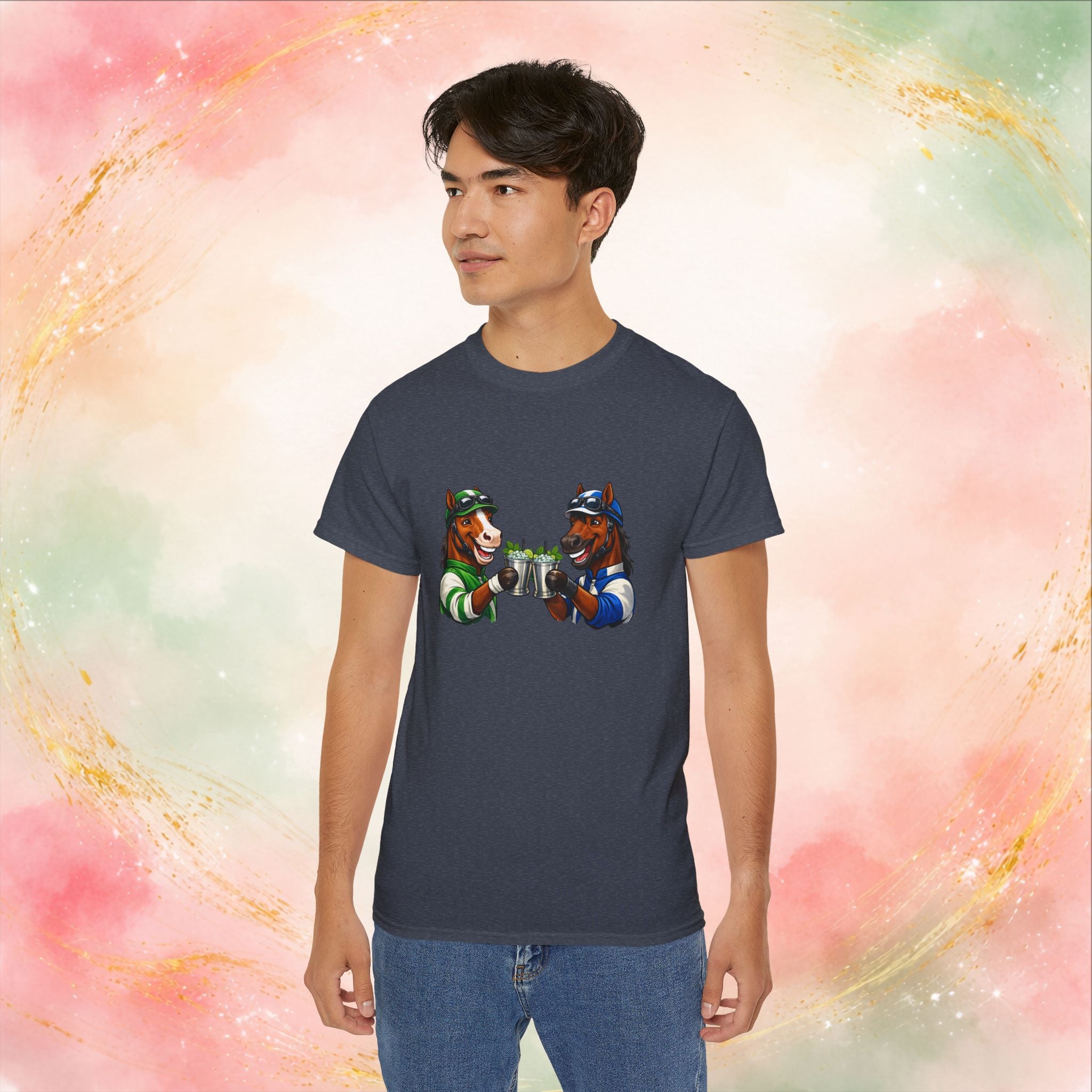 Derby Day Cheers: Funny Jockey Horses & Mint Juleps T-Shirt