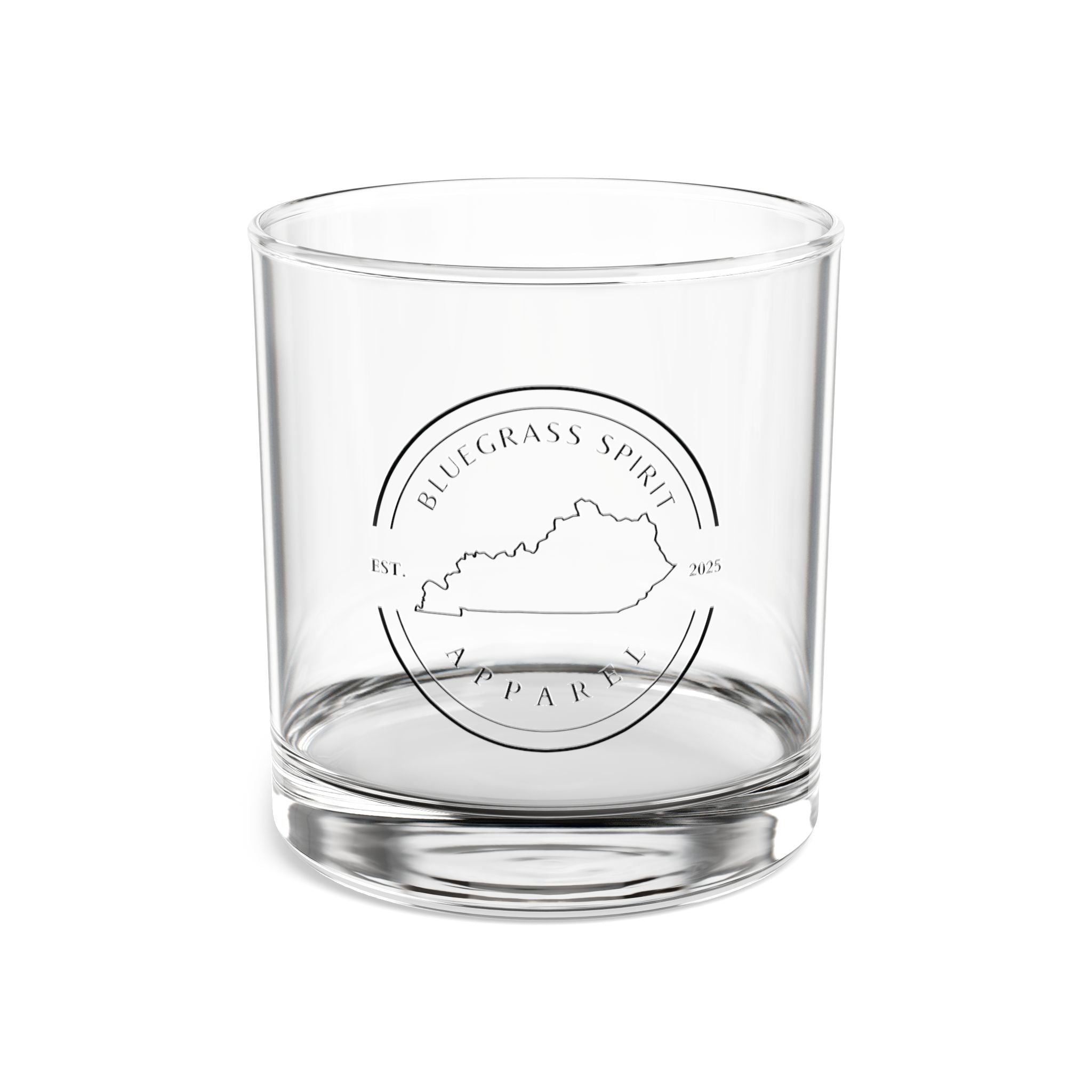 Bluegrass Spirit Apparel Logo Rocks Glass – Kentucky Pride Bourbon Glass