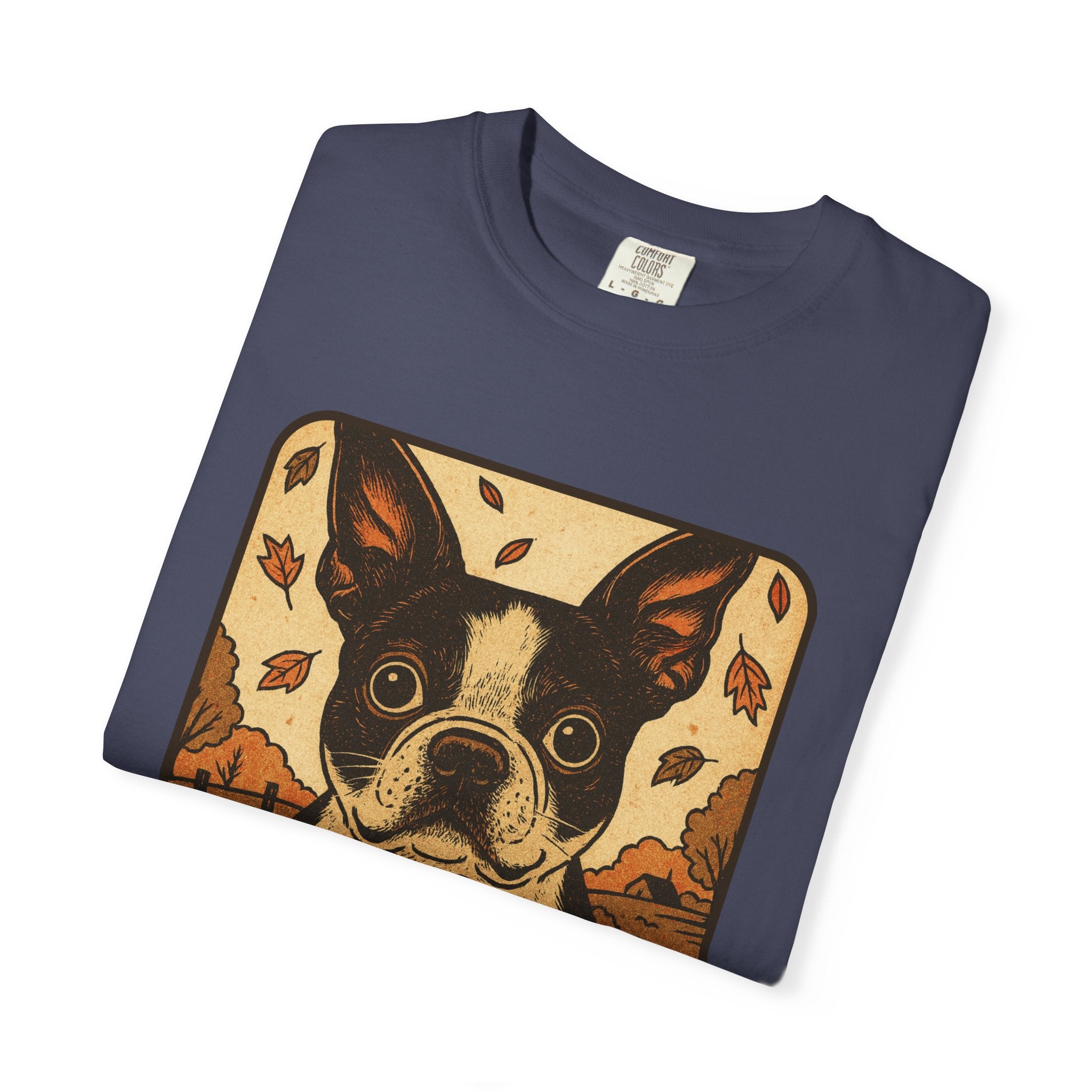 Boston Terrier Pumpkin Pals – Vintage Halloween Tee