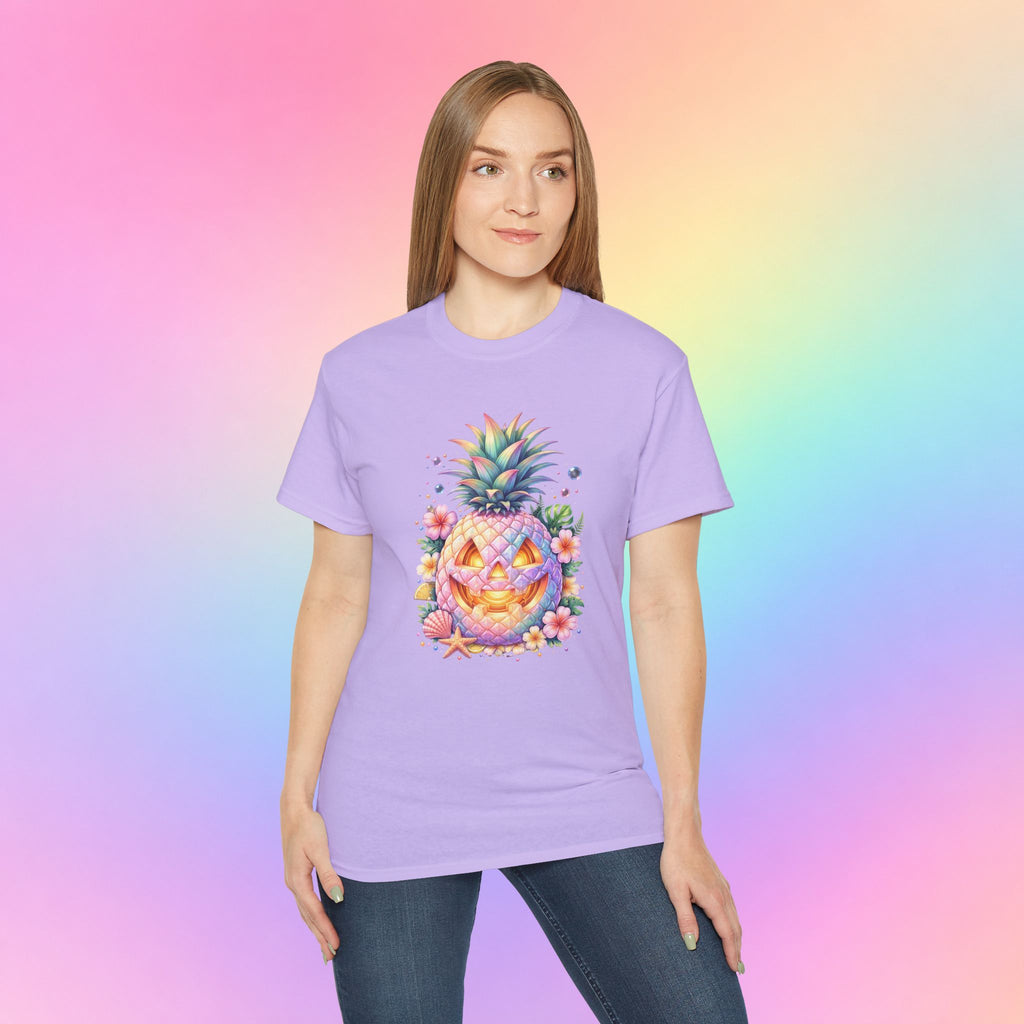 Summerween Pineapple Jack-O’-Lantern T-Shirt | Tropical Halloween Shirt