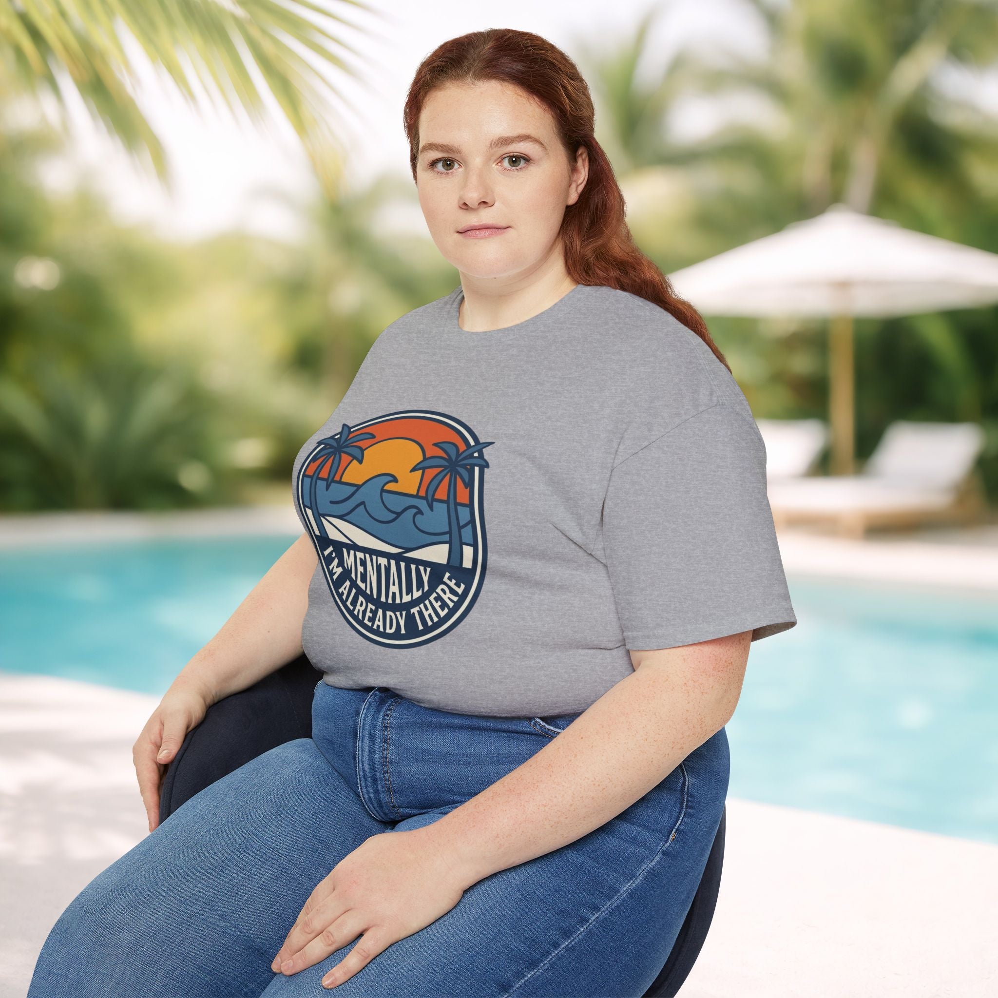 Mentally I’m Already There Summer Beach Sunset T-Shirt