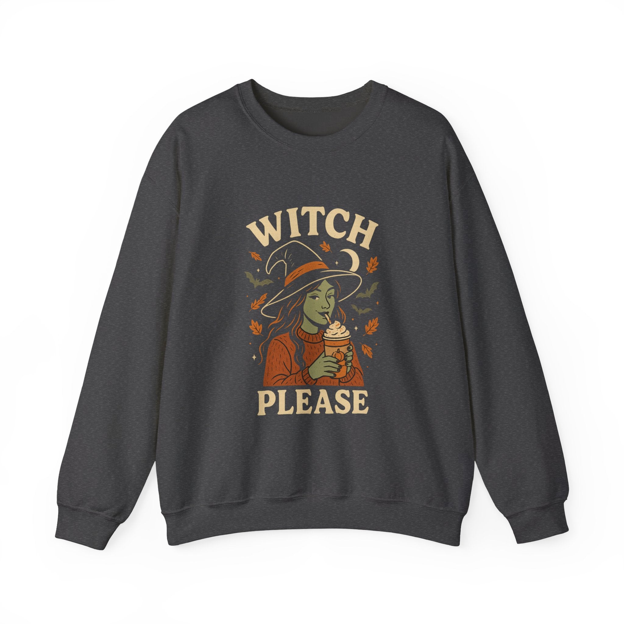 Witch Please Halloween Sweatshirt – Cozy Fall Witch PSL Design
