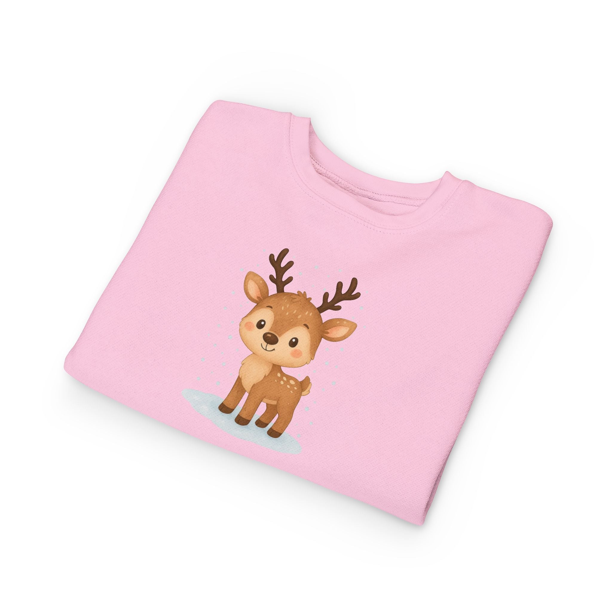Cute Reindeer Toddler Christmas Sweatshirt – Cozy Holiday Pullover for Kids