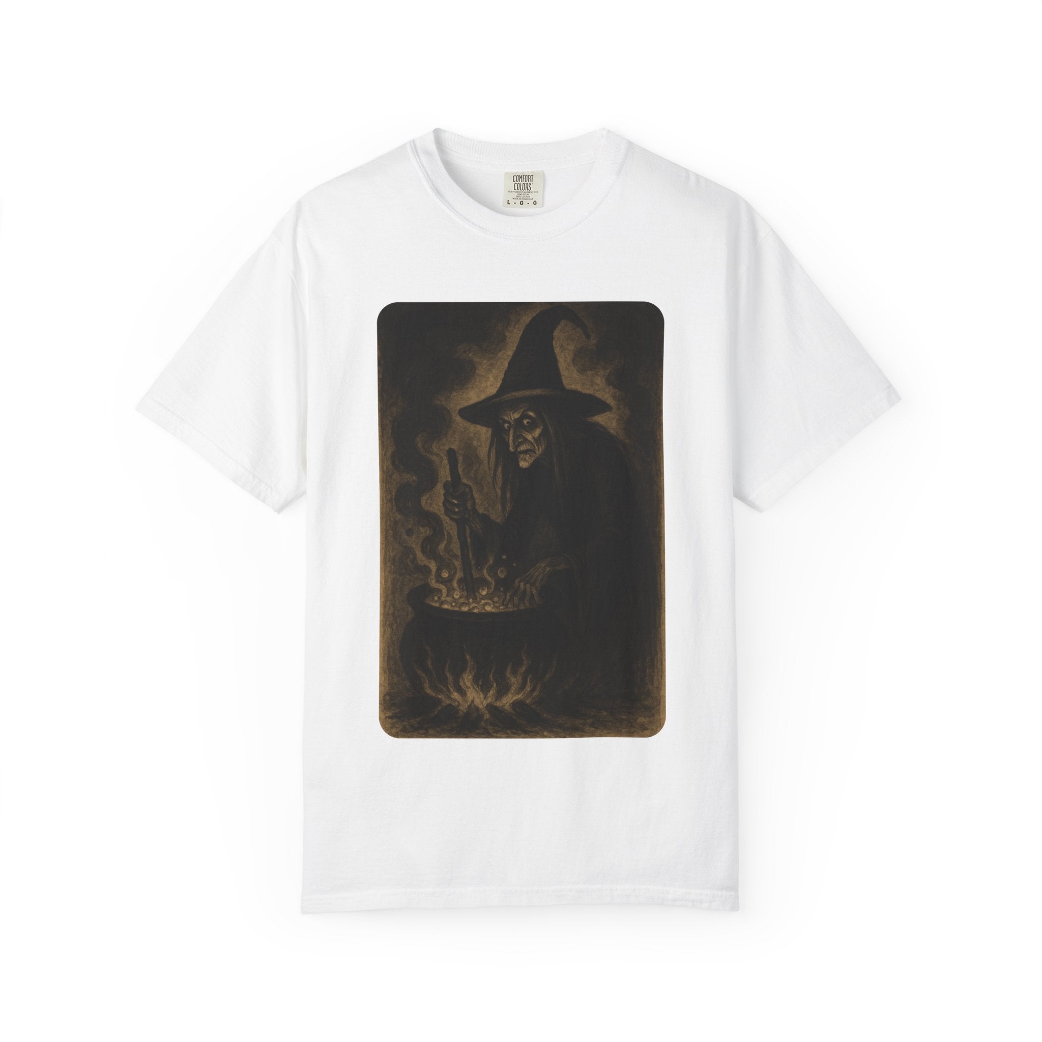 Vintage Witch Brewing Cauldron Halloween Shirt