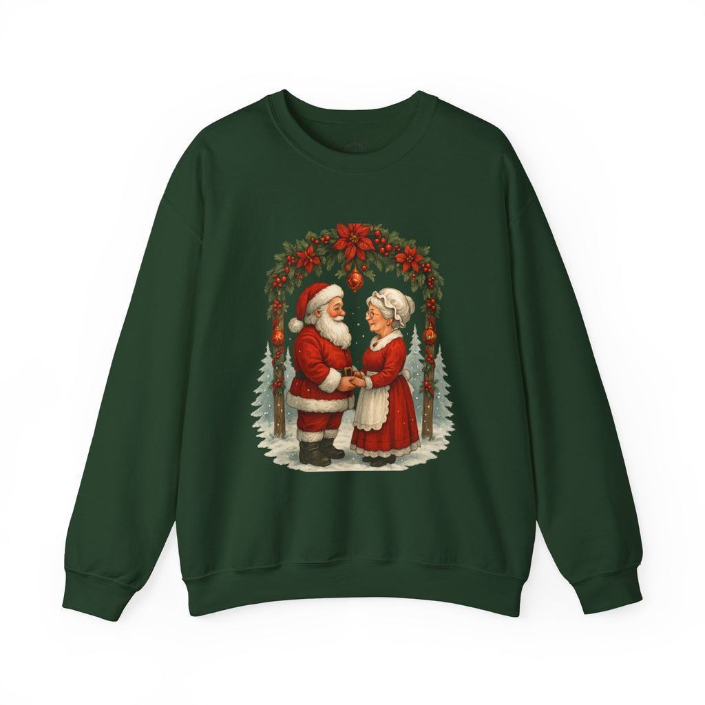 Santa & Mrs. Claus Christmas Wedding Arch T-Shirt & Sweatshirt