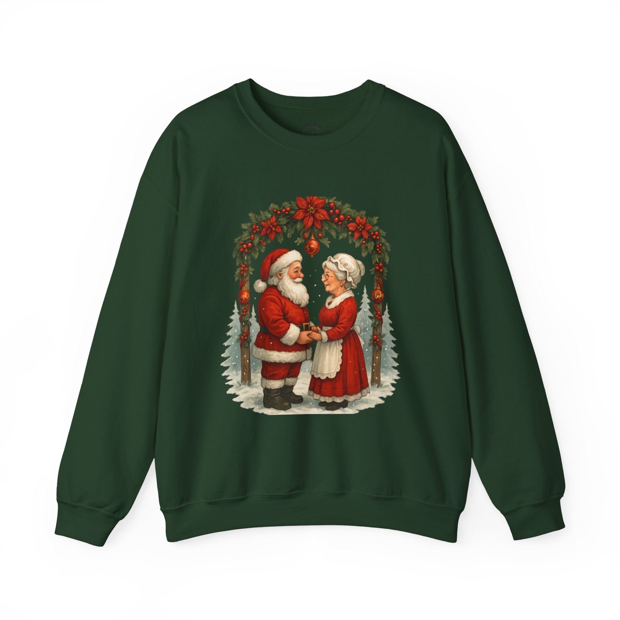 Santa & Mrs. Claus Christmas Wedding Arch T-Shirt & Sweatshirt