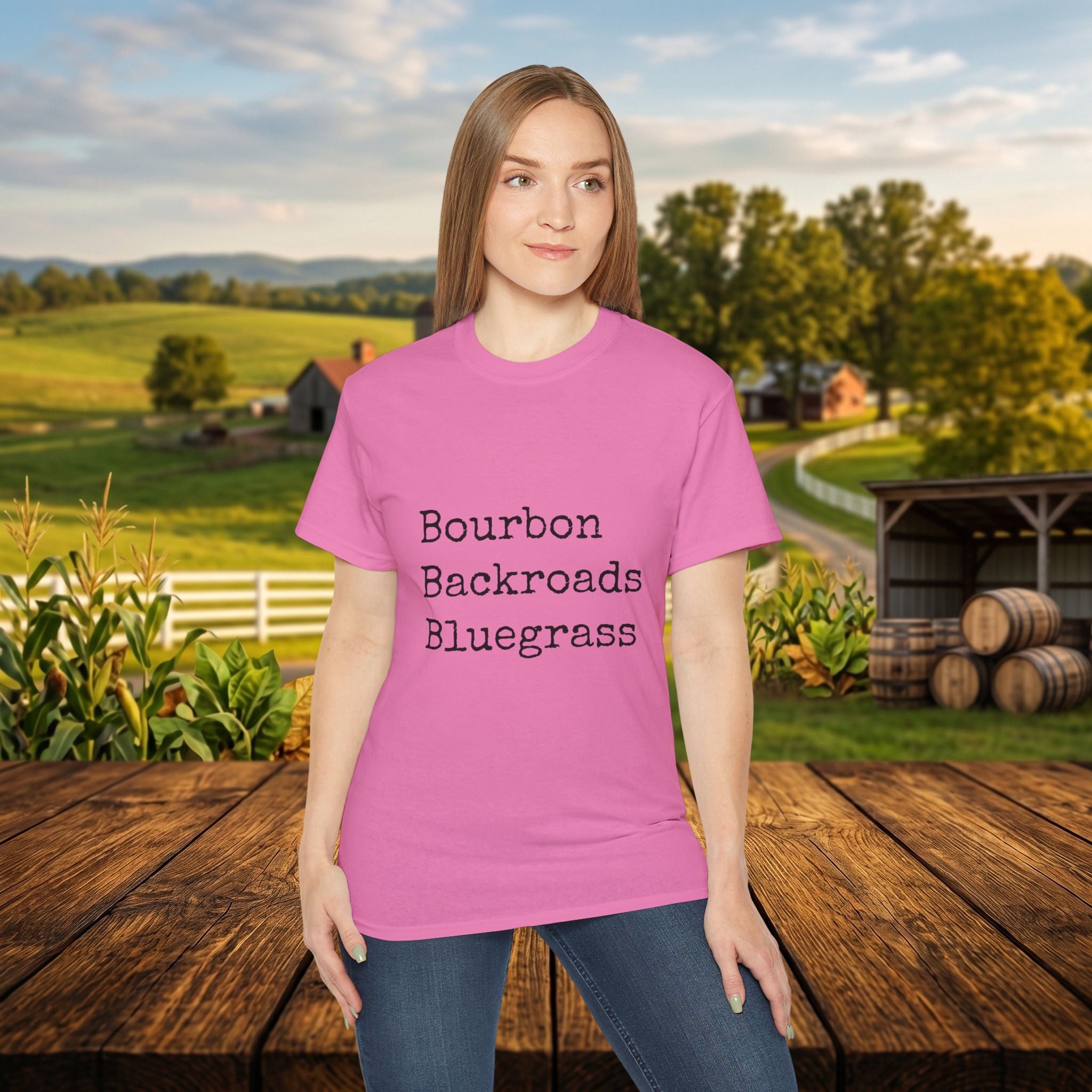 Bourbon Backroads Bluegrass Kentucky T-Shirt | Southern Comfort Graphic Tee