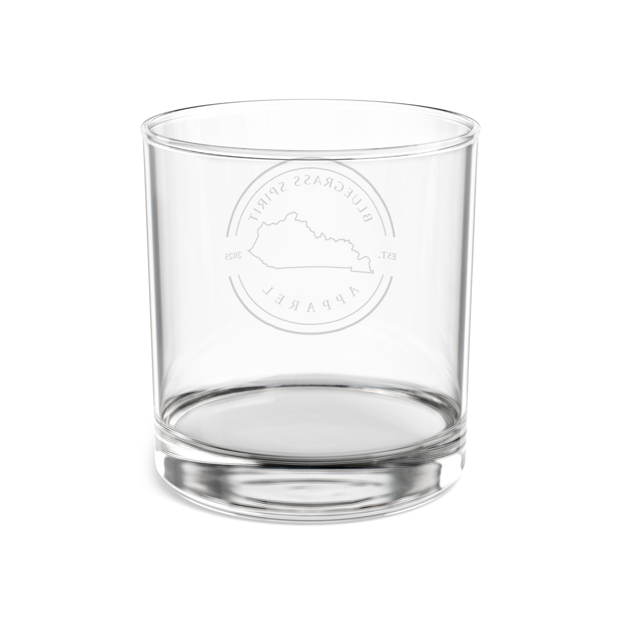 Bluegrass Spirit Apparel Logo Rocks Glass – Kentucky Pride Bourbon Glass