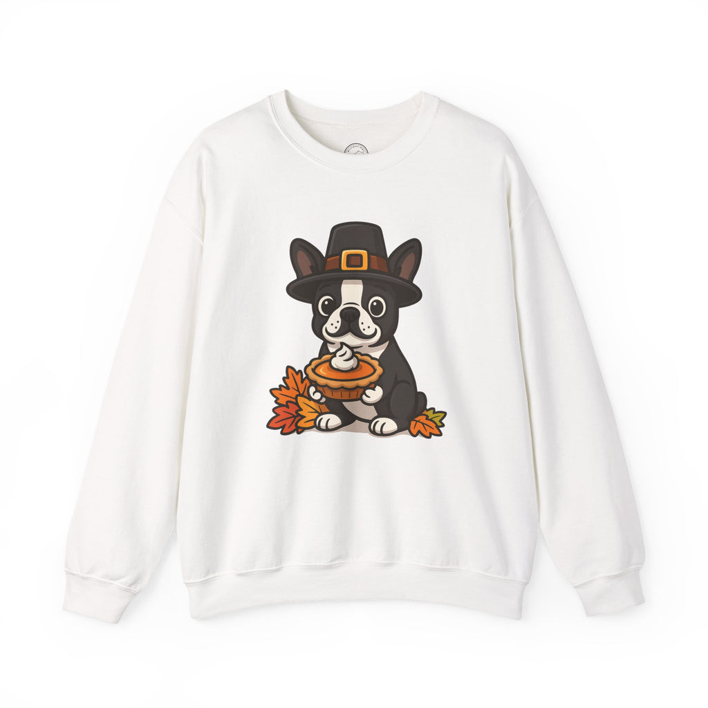 Boston Terrier Pilgrim Thanksgiving Sweatshirt