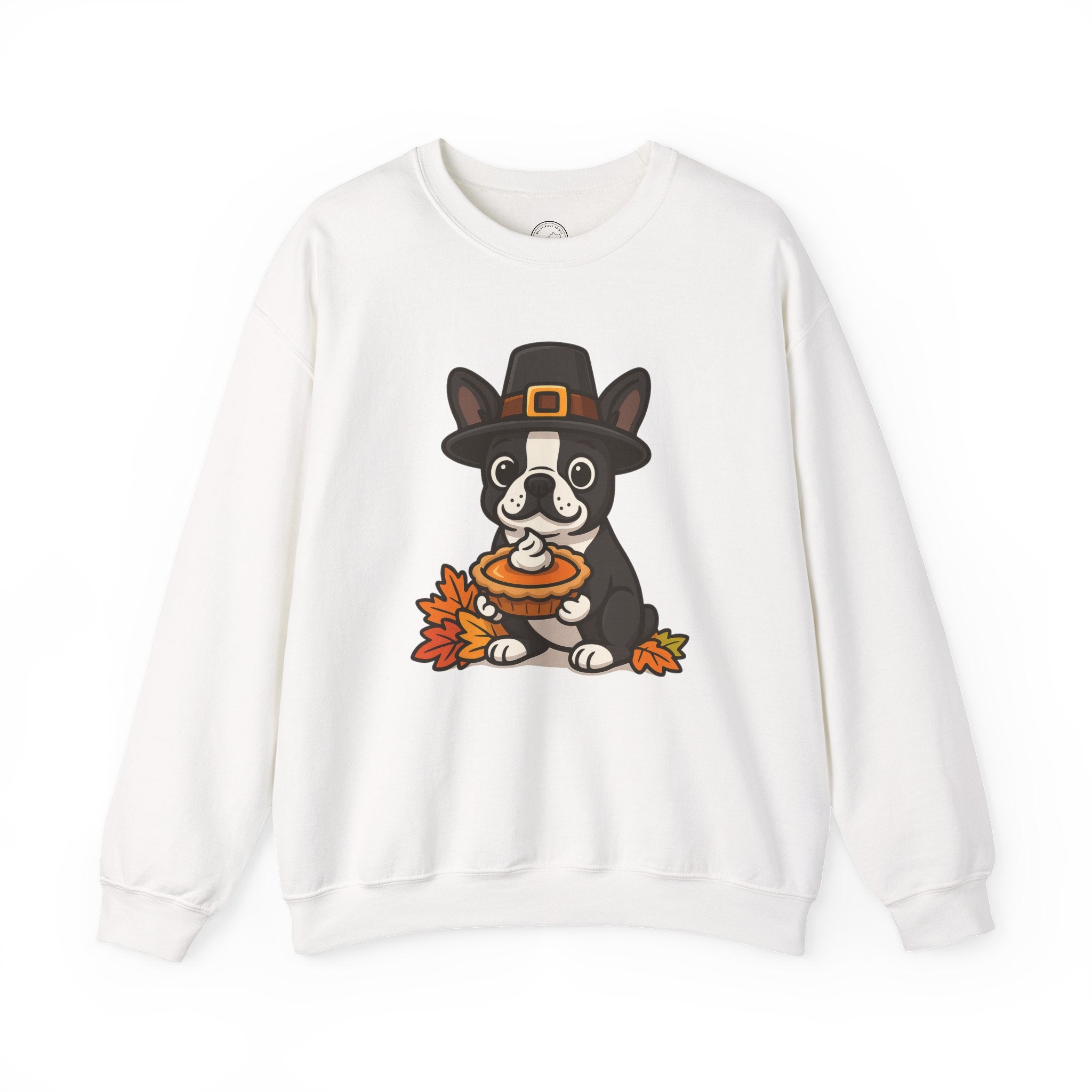 Boston Terrier Pilgrim Thanksgiving Sweatshirt