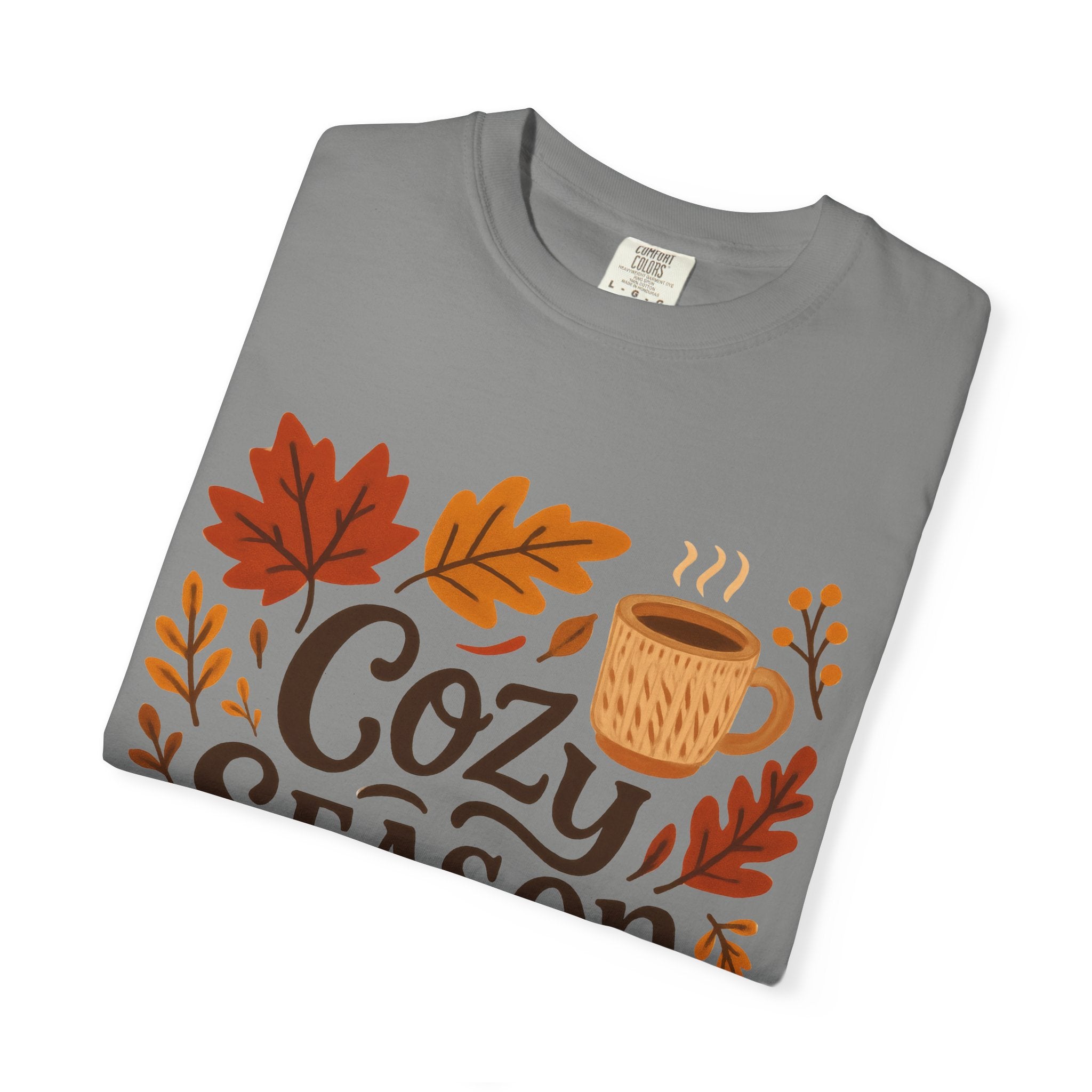 Cozy Season Unisex T-shirt, Fall Fashion Tee, Autumn Apparel, Gift for Him/Her, Pumpkin Spice Shirt, Relaxing Vibes