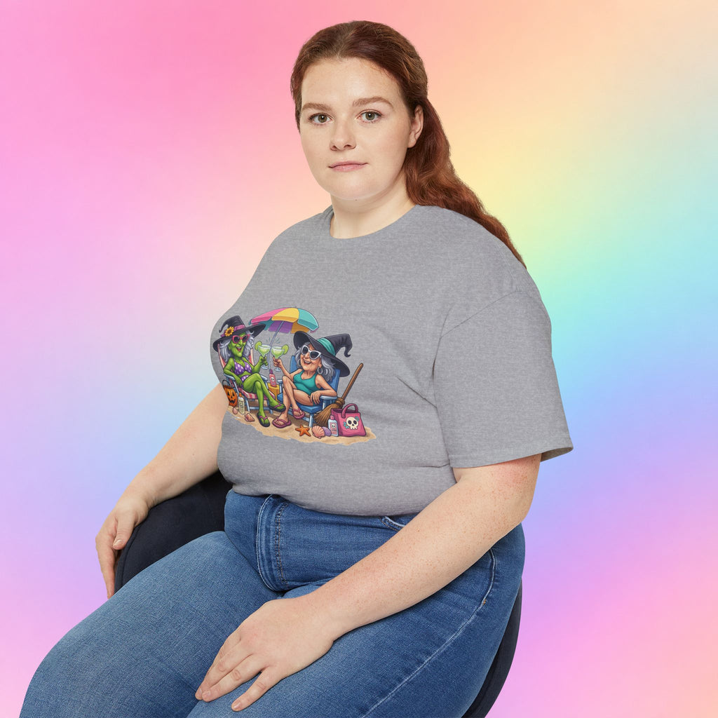 Summerween Witches Beach T-Shirt | Funny Halloween Summer Tee