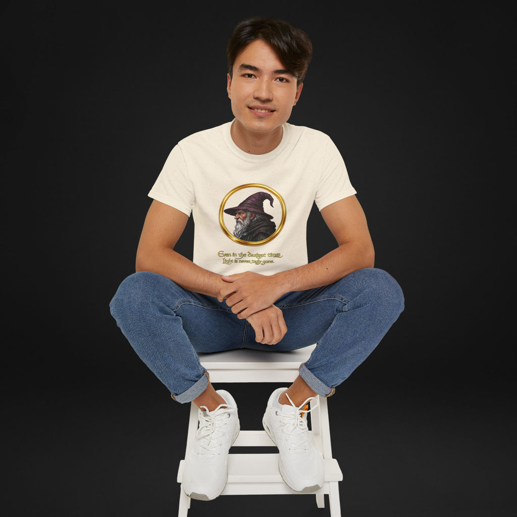 Vintage Wizard Graphic T-Shirt | Fantasy Side Profile Tee