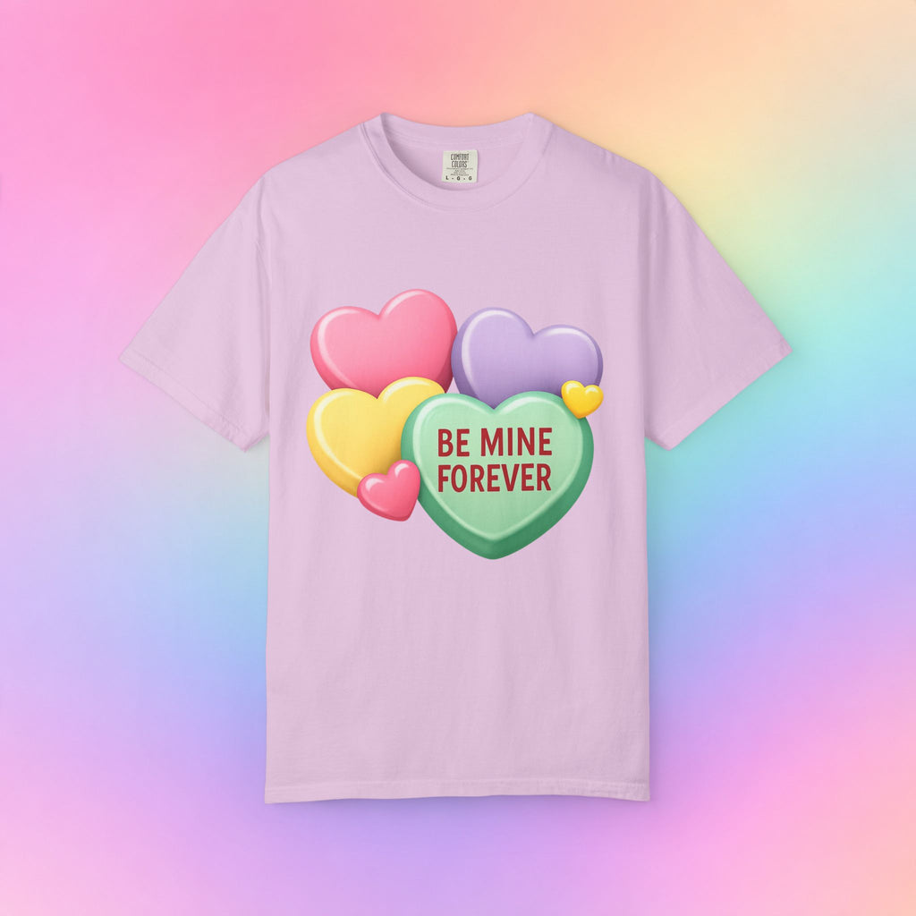 Be Mine Forever Valentine’s Day T-Shirt – Cute Candy Heart Unisex Graphic Tee