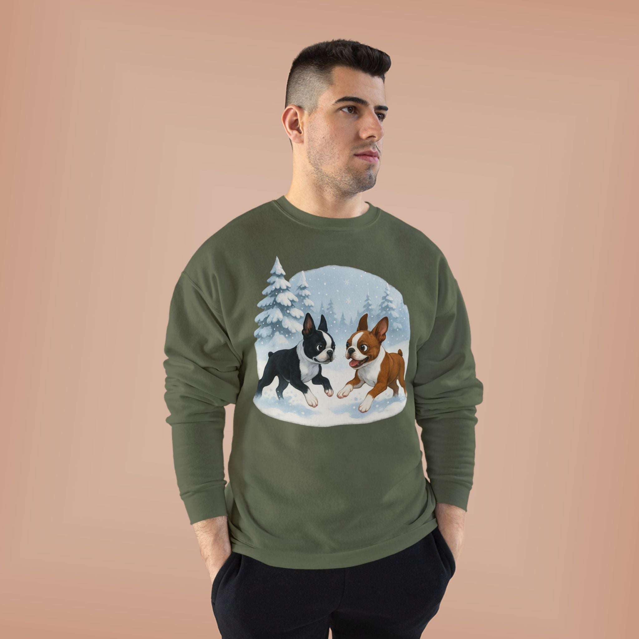 Boston Terriers Winter Wonderland Sweatshirt