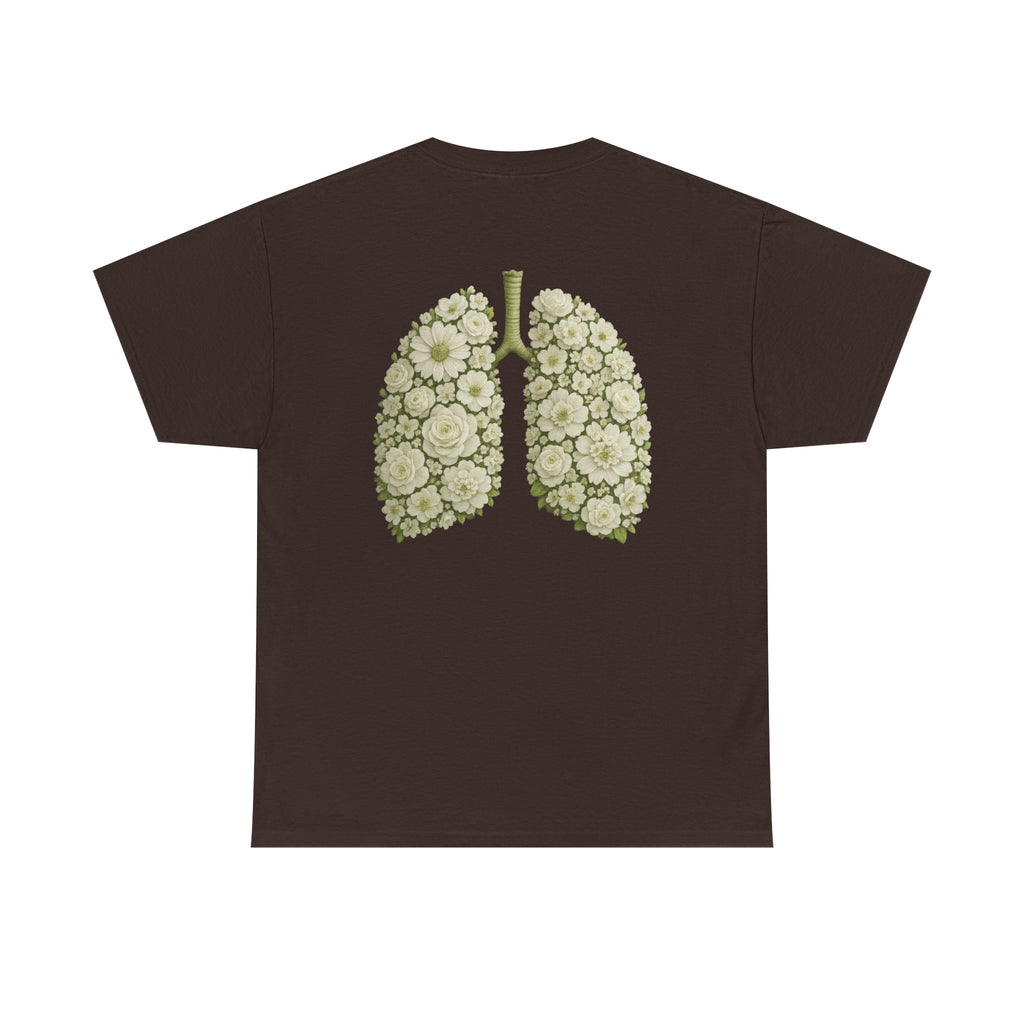 Breathe Hope – White Flower Lung Cancer Awareness T-Shirt