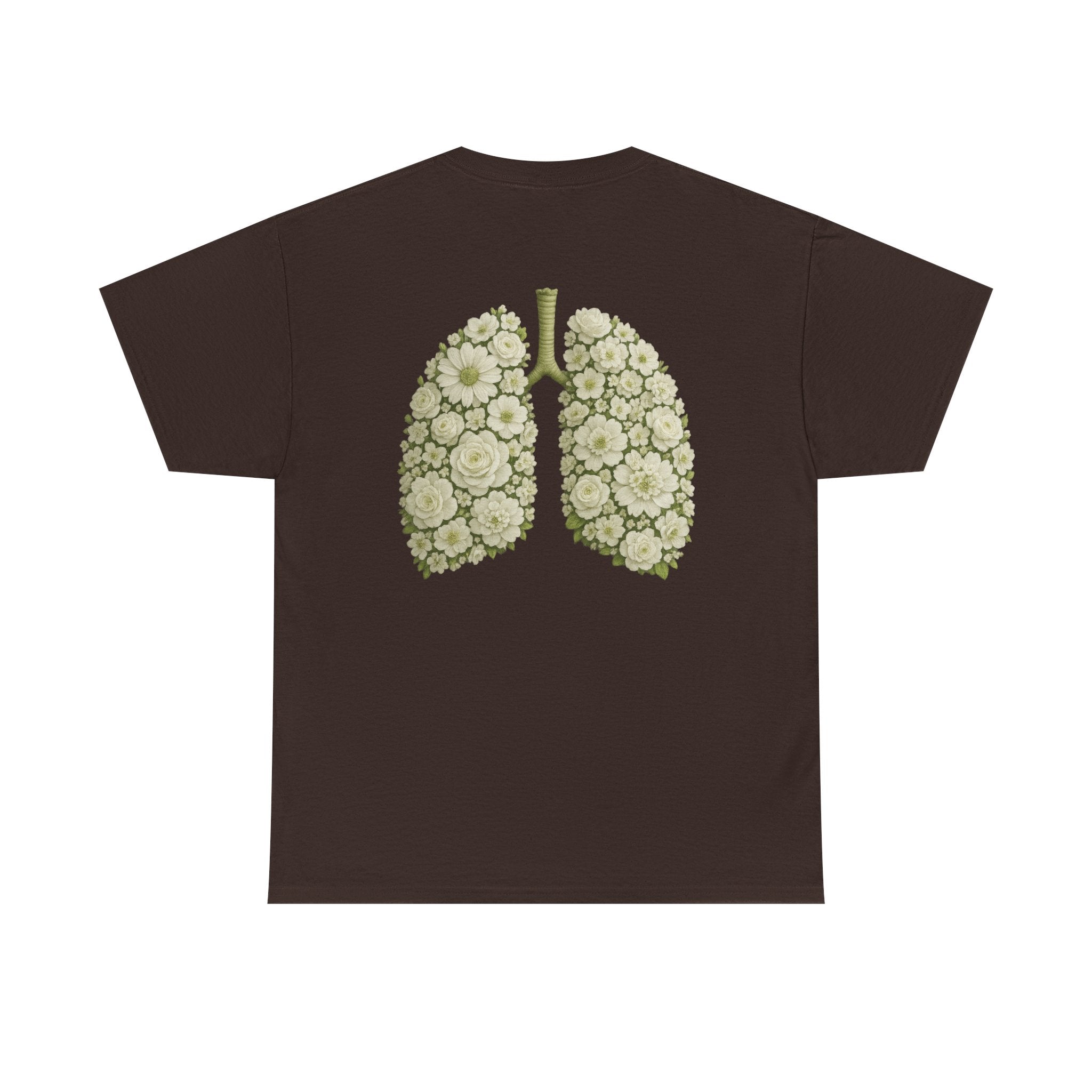 Breathe Hope – White Flower Lung Cancer Awareness T-Shirt