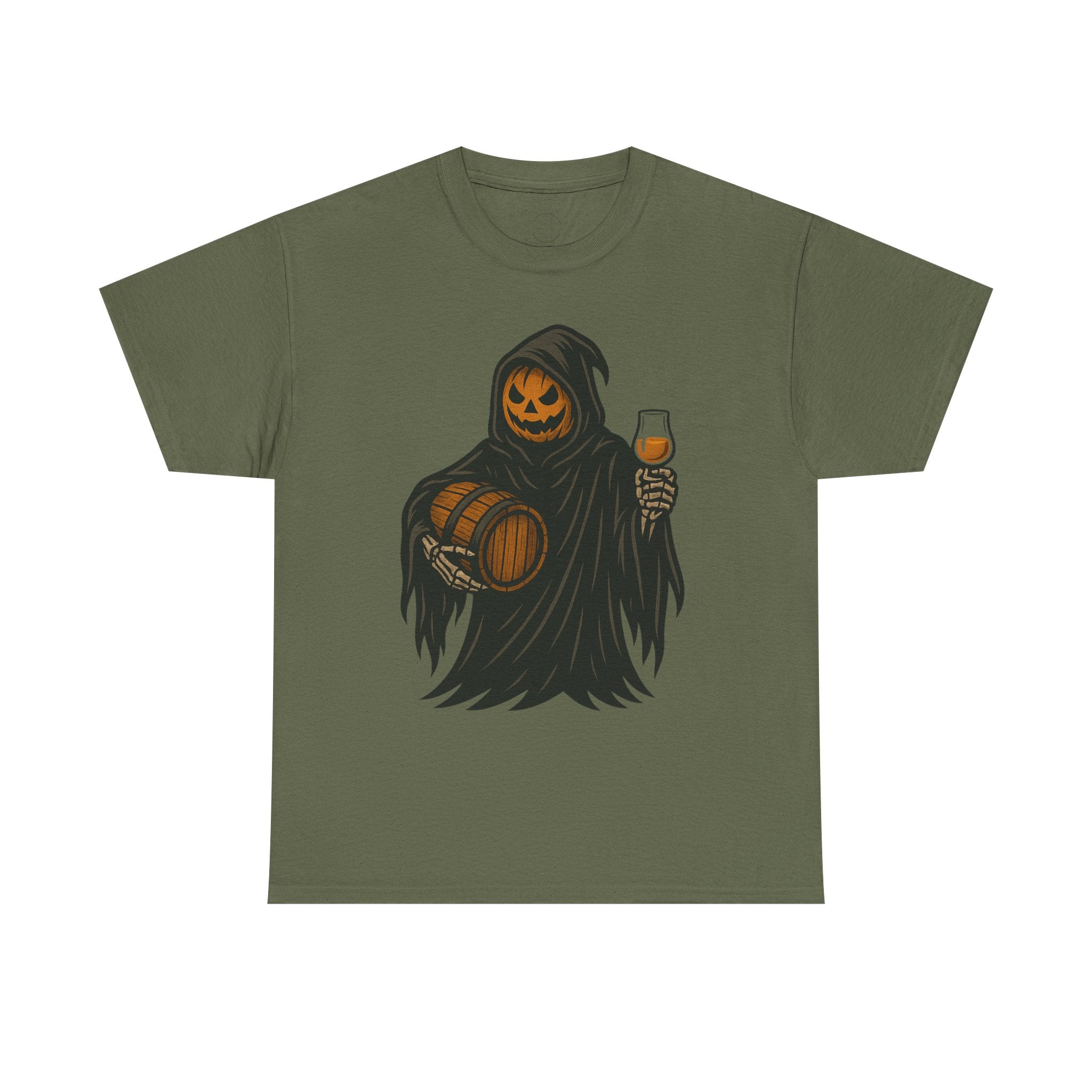 Pumpkin Reaper Bourbon Halloween T-Shirt