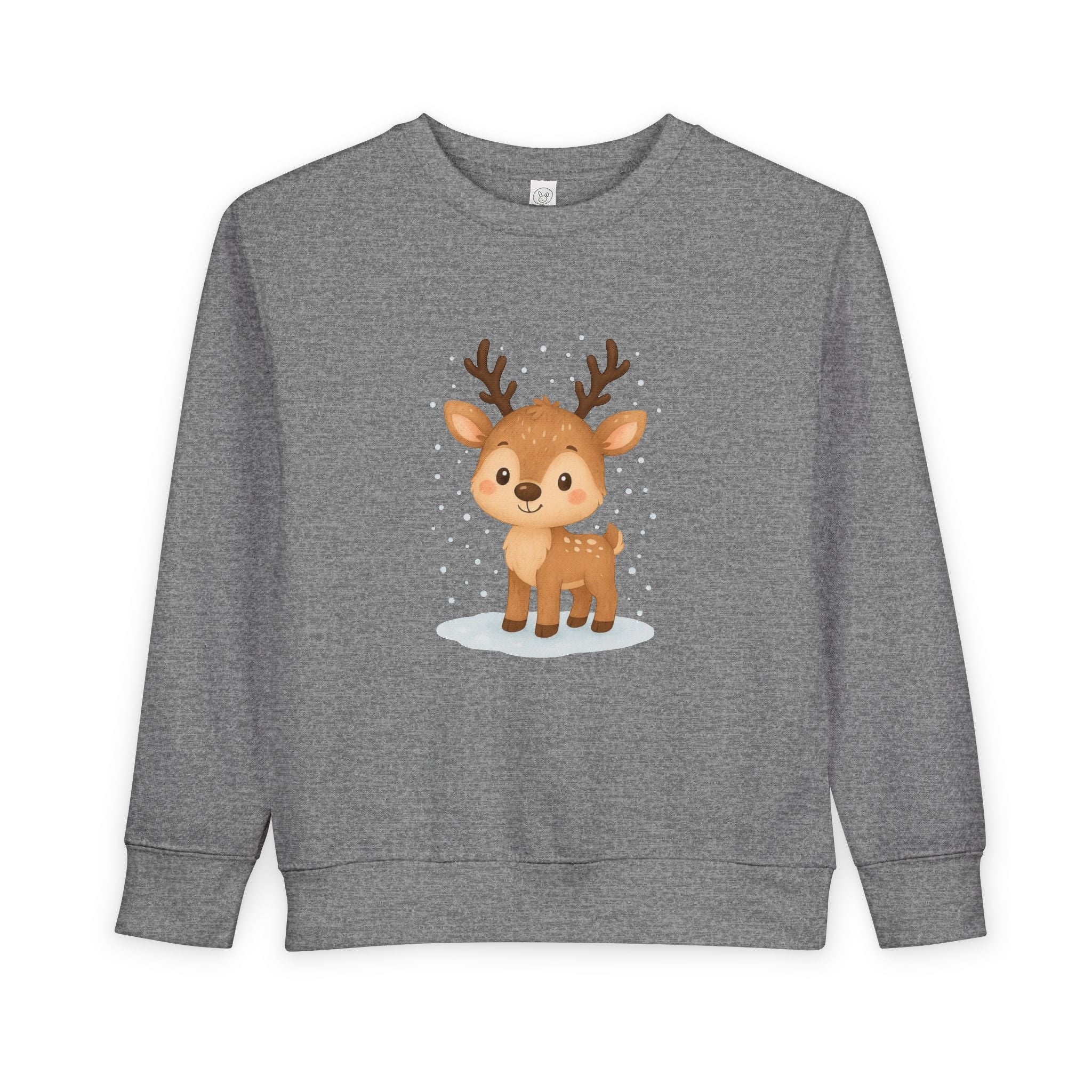 Cute Reindeer Toddler Christmas Sweatshirt – Cozy Holiday Pullover for Kids