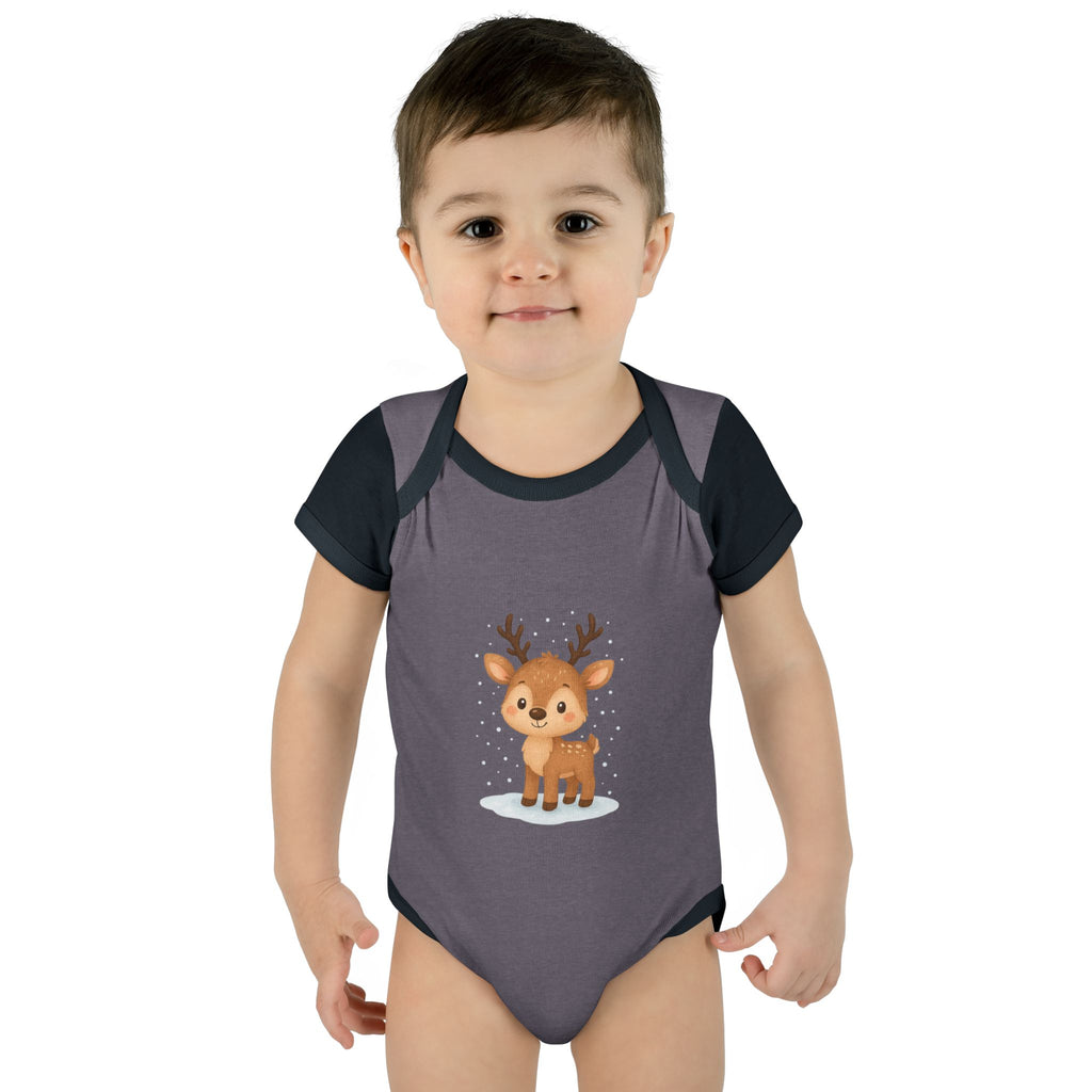 Cute Baby Reindeer Christmas Bodysuit – Holiday Infant One-Piece