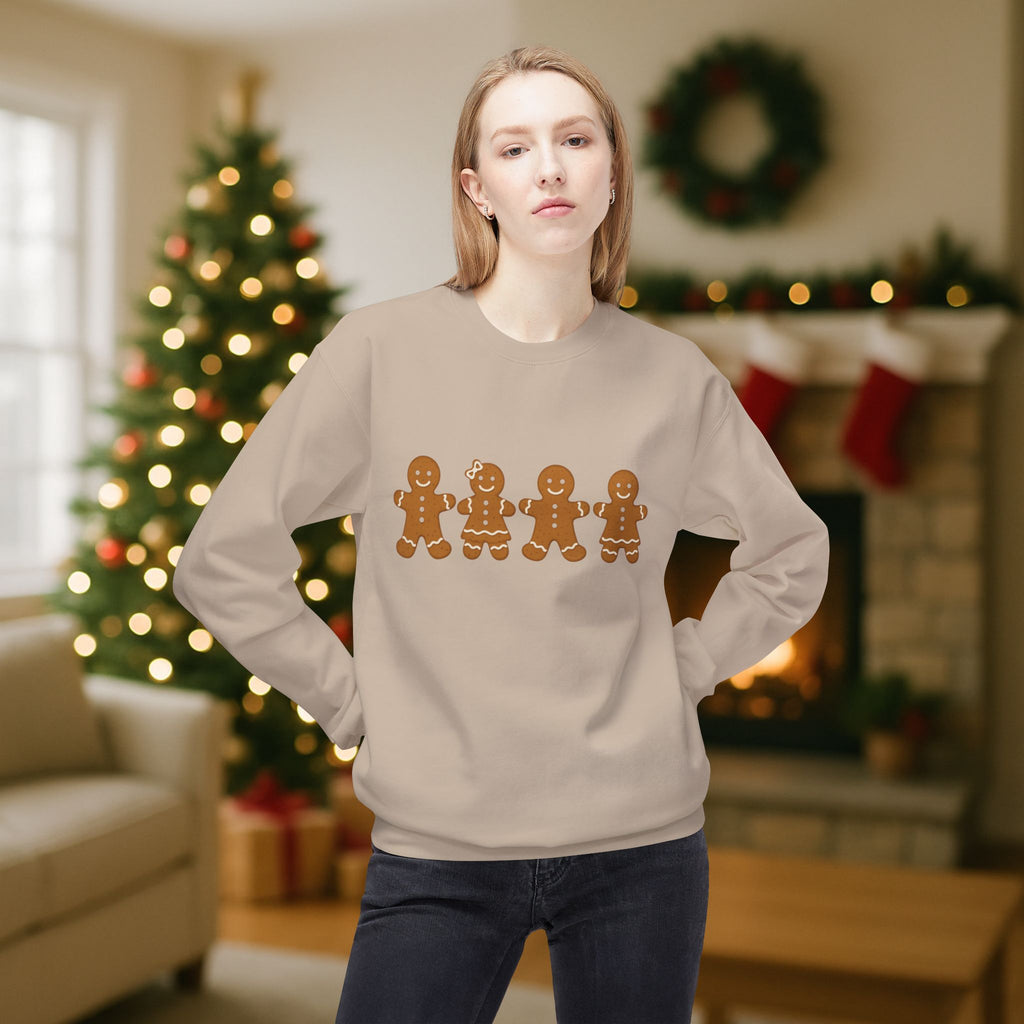 Gingerbread Family Christmas Sweatshirt – Cute Holiday Cookie Crewneck | Festive Matching Family Christmas Sweater
