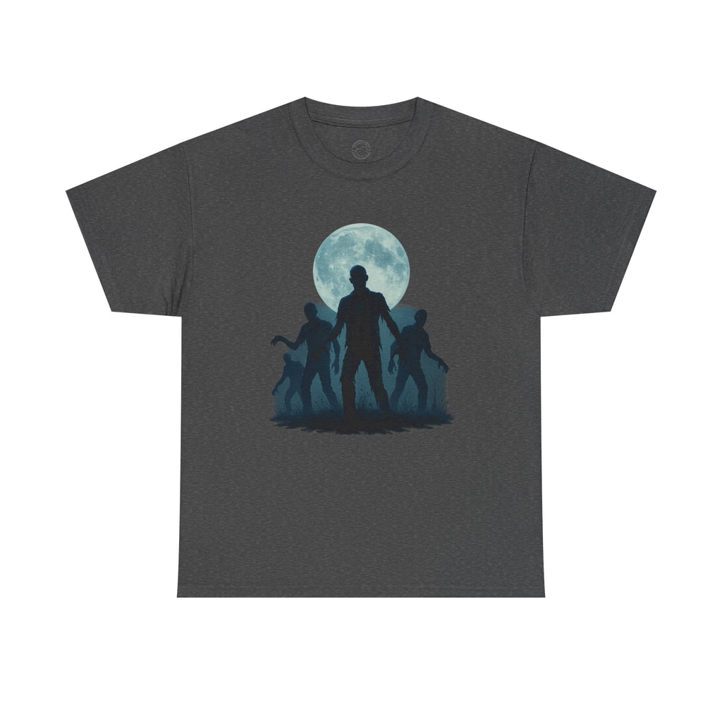 Zombie Rising Under the Full Moon | Halloween Horror T-Shirt