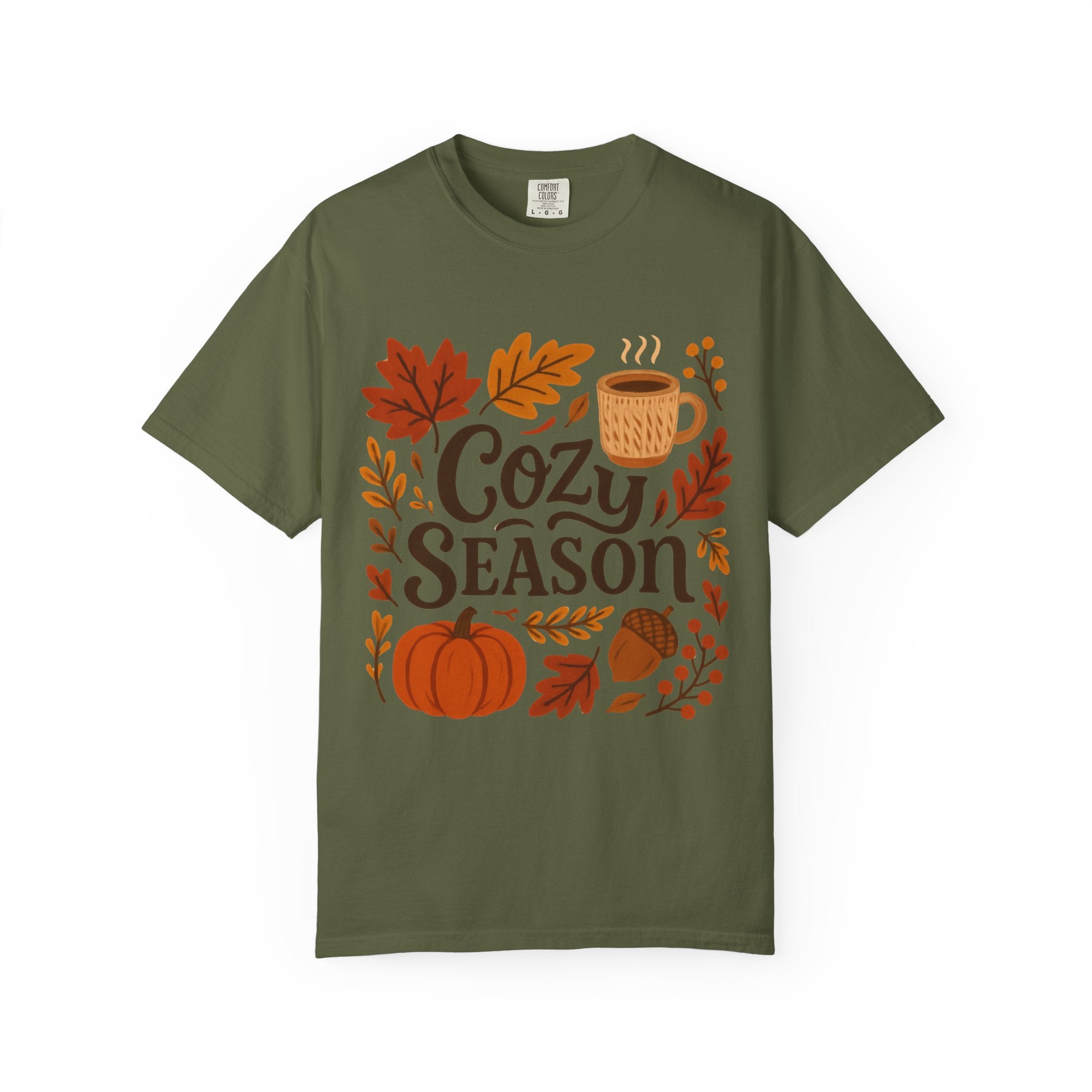 Cozy Season Unisex T-shirt, Fall Fashion Tee, Autumn Apparel, Gift for Him/Her, Pumpkin Spice Shirt, Relaxing Vibes