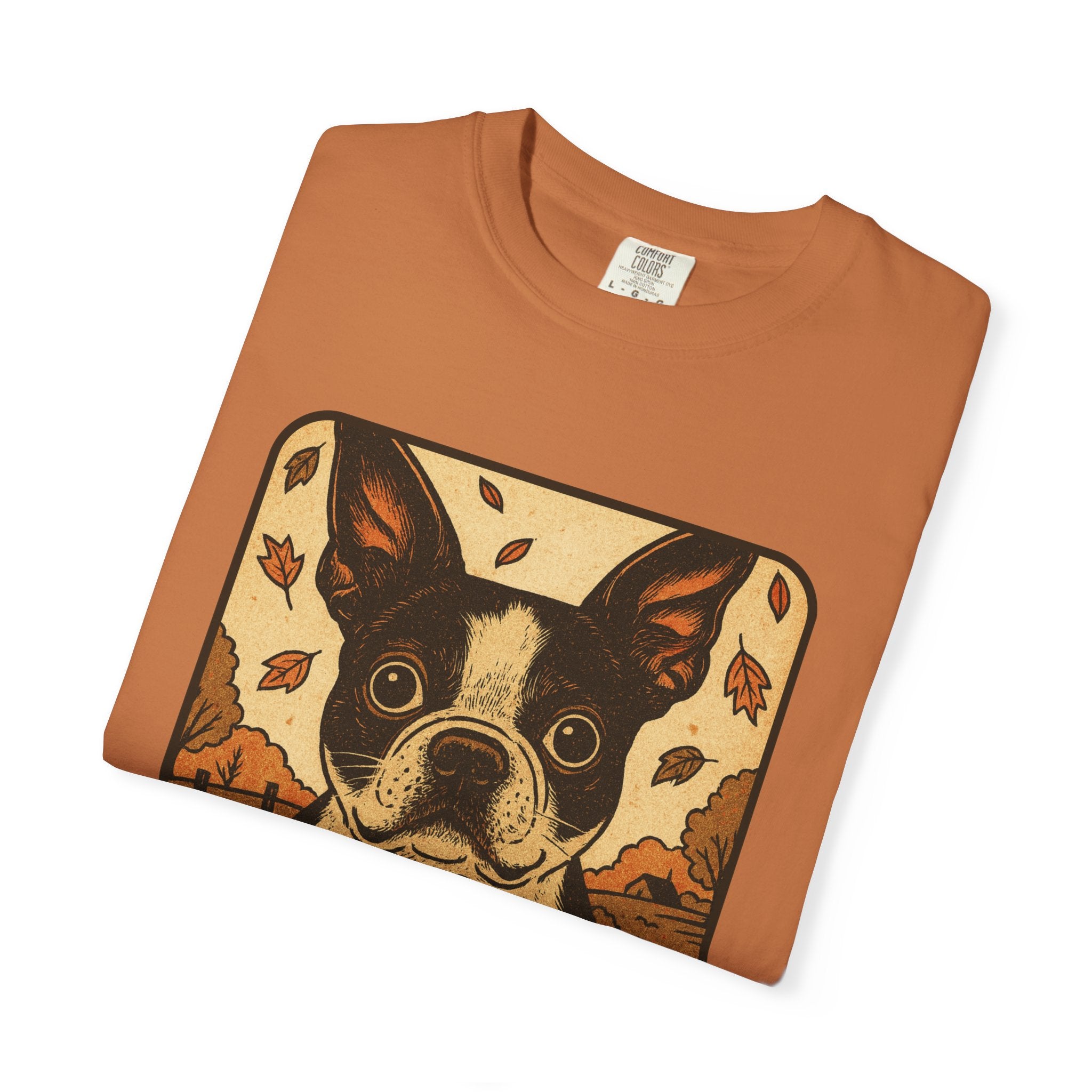 Boston Terrier Pumpkin Pals – Vintage Halloween Tee