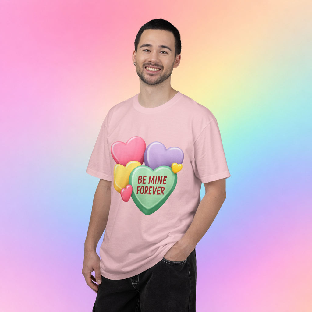 Be Mine Forever Valentine’s Day T-Shirt – Cute Candy Heart Unisex Graphic Tee