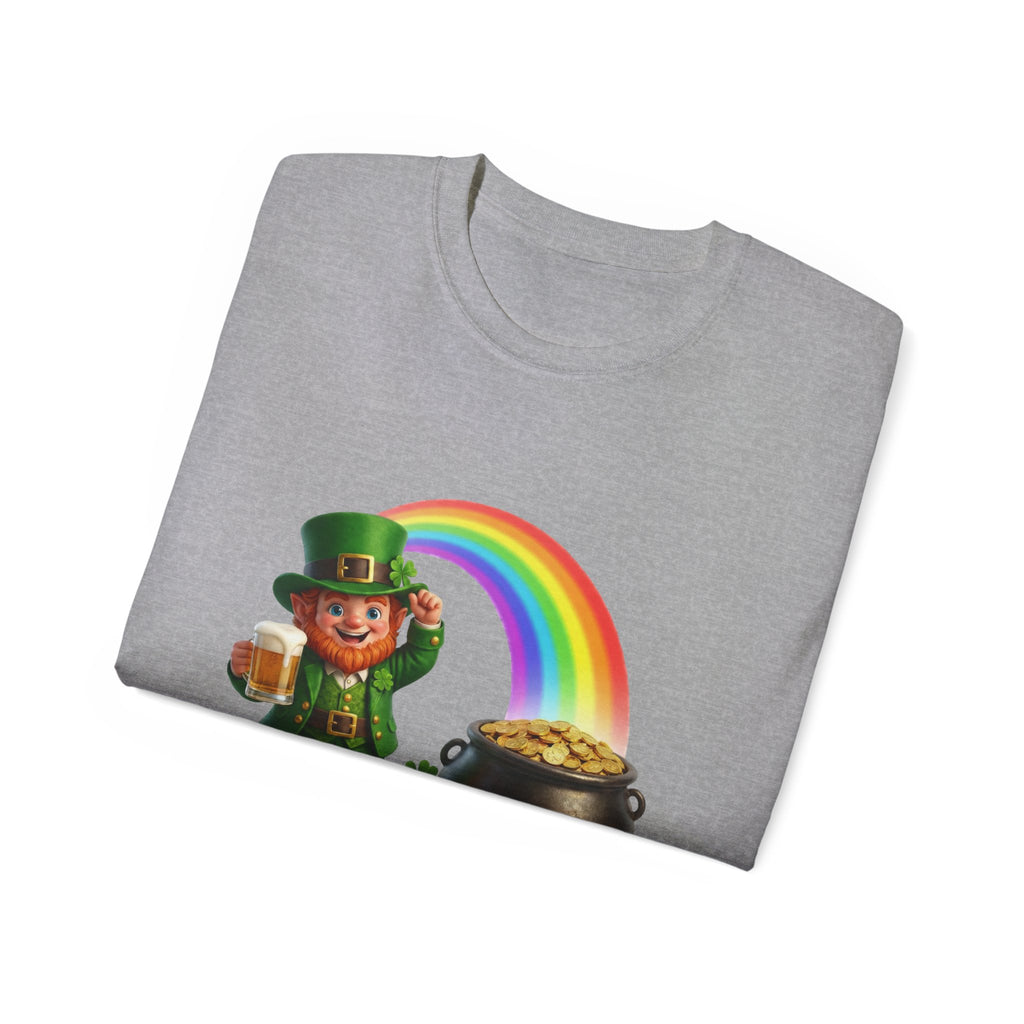 Lucky Leprechaun Rainbow Gold St. Patrick’s Day T-Shirt | Irish Beer Shirt