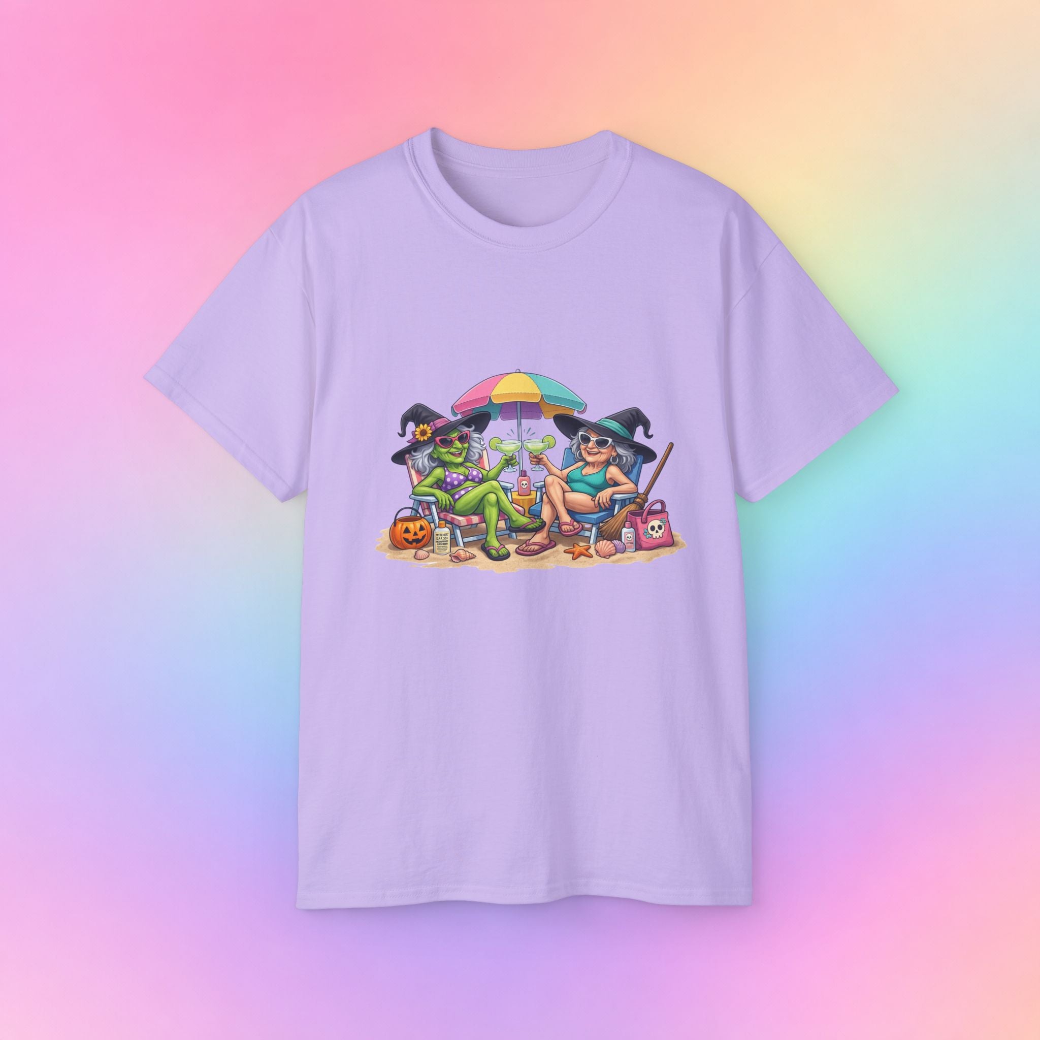 Summerween Witches Beach T-Shirt | Funny Halloween Summer Tee