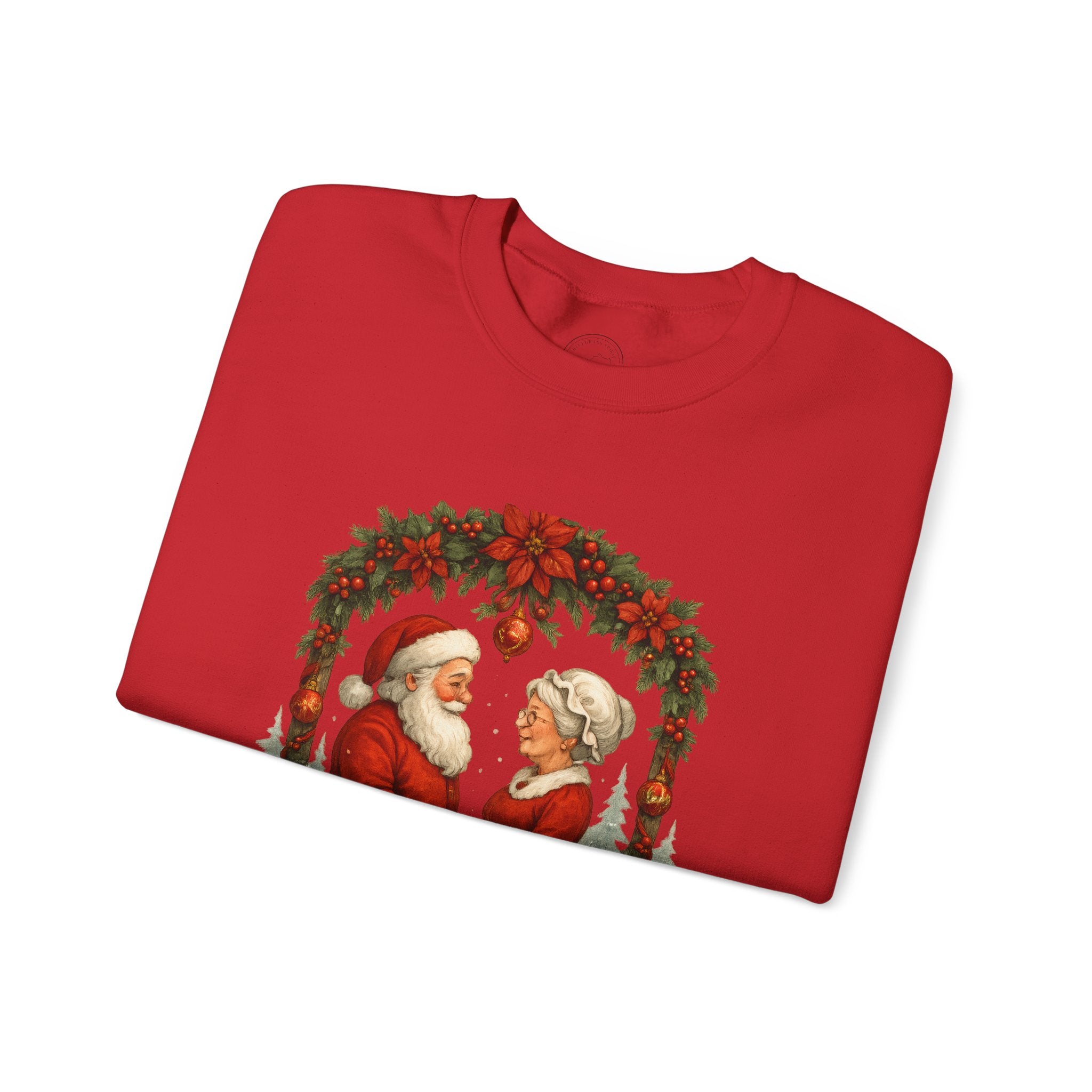 Santa & Mrs. Claus Christmas Wedding Arch T-Shirt & Sweatshirt