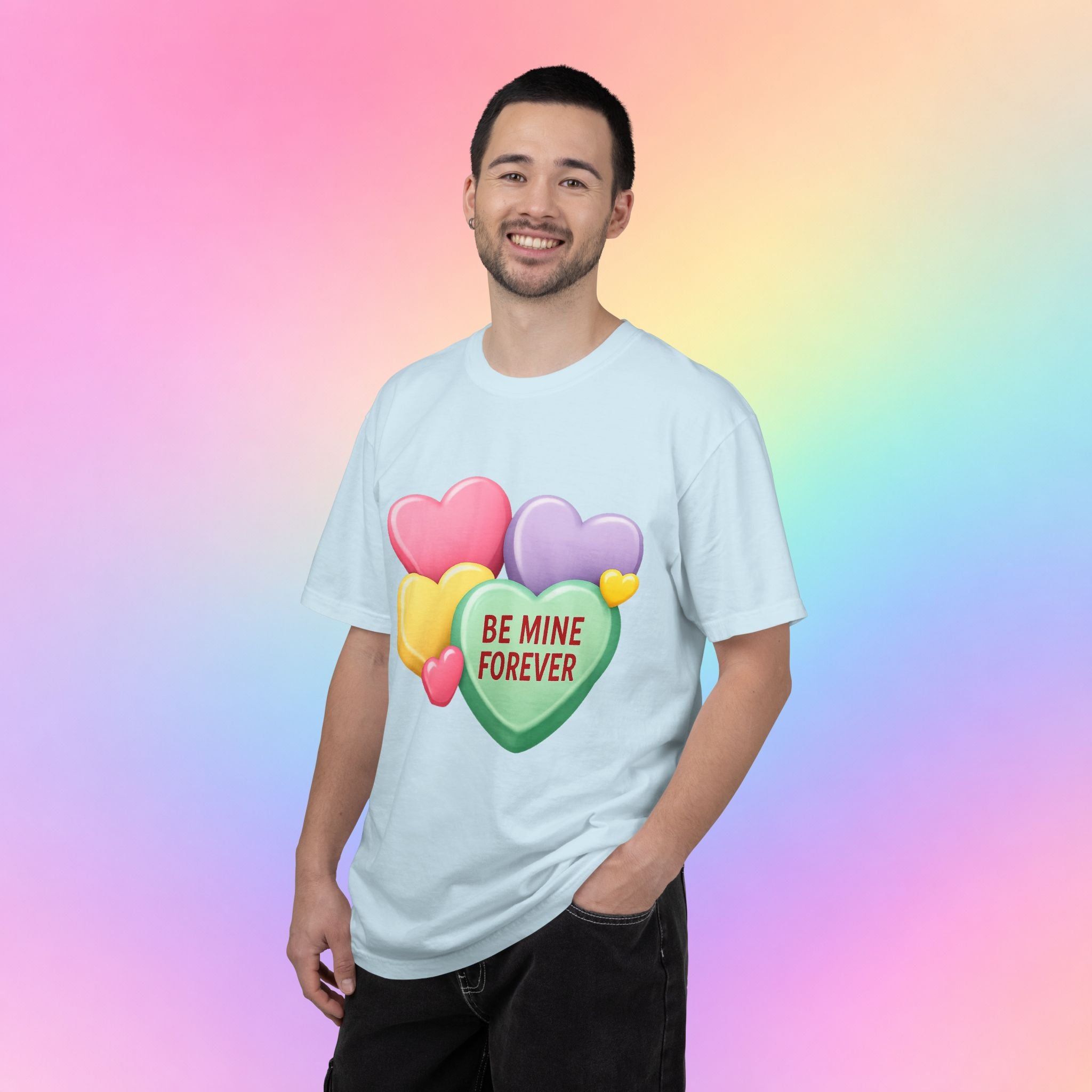 Be Mine Forever Valentine’s Day T-Shirt – Cute Candy Heart Unisex Graphic Tee
