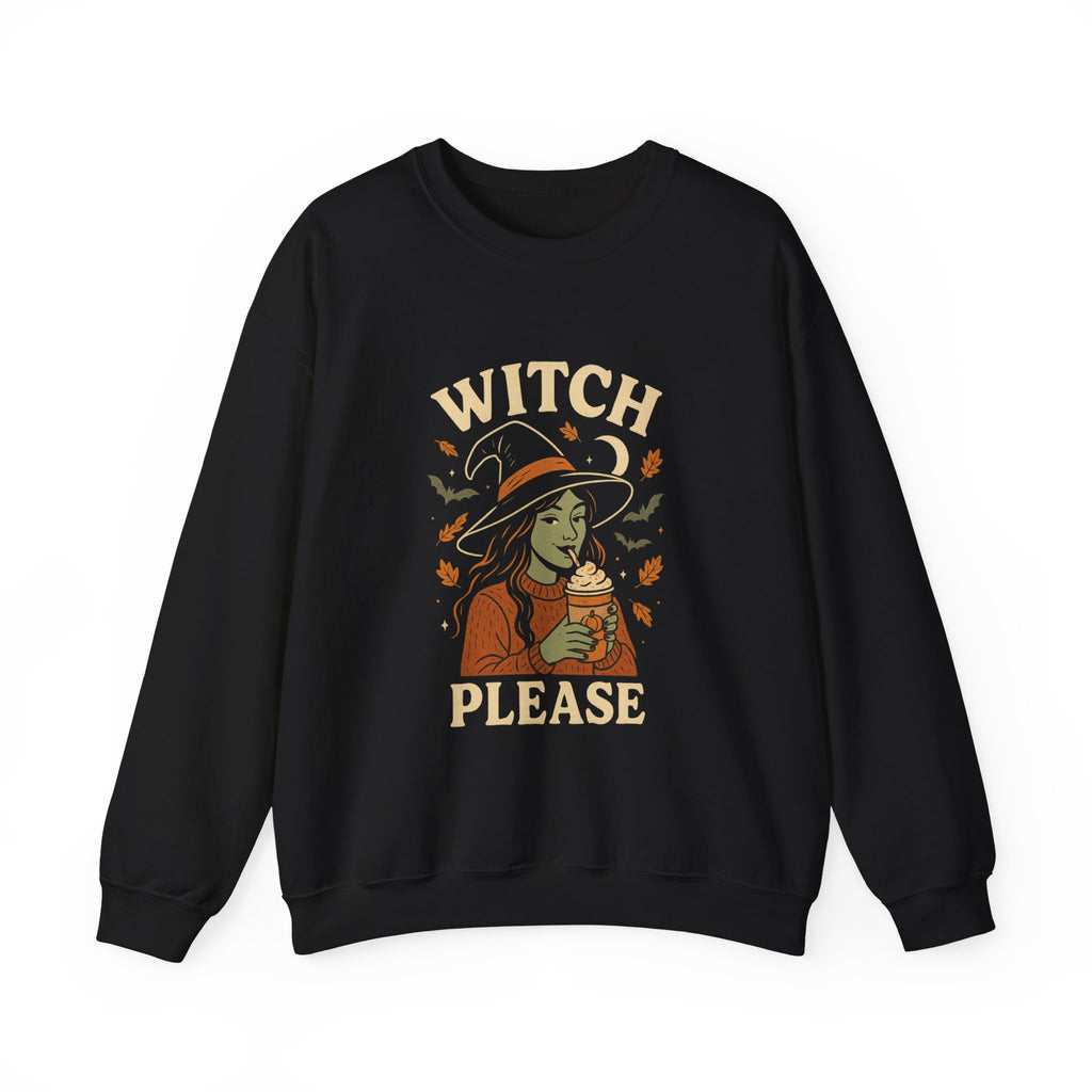 Witch Please Halloween Sweatshirt – Cozy Fall Witch PSL Design