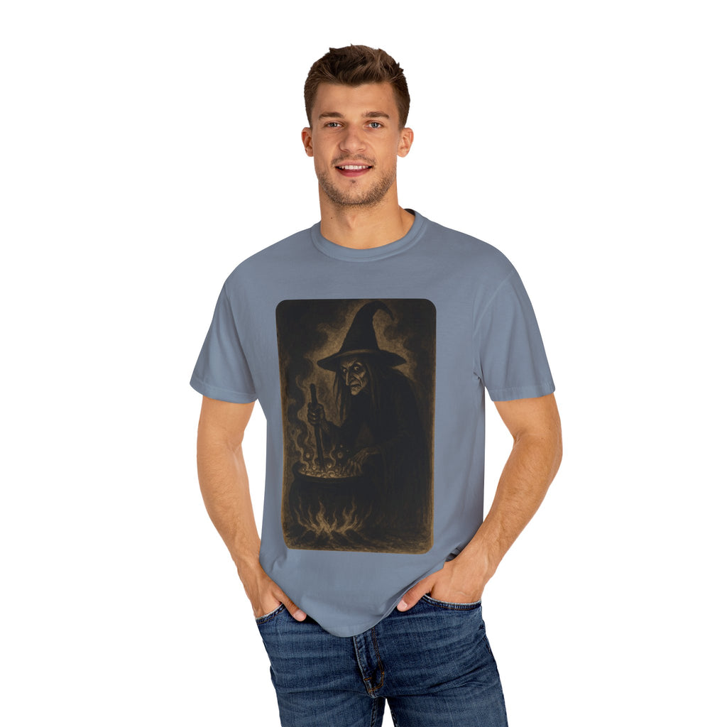 Vintage Witch Brewing Cauldron Halloween Shirt