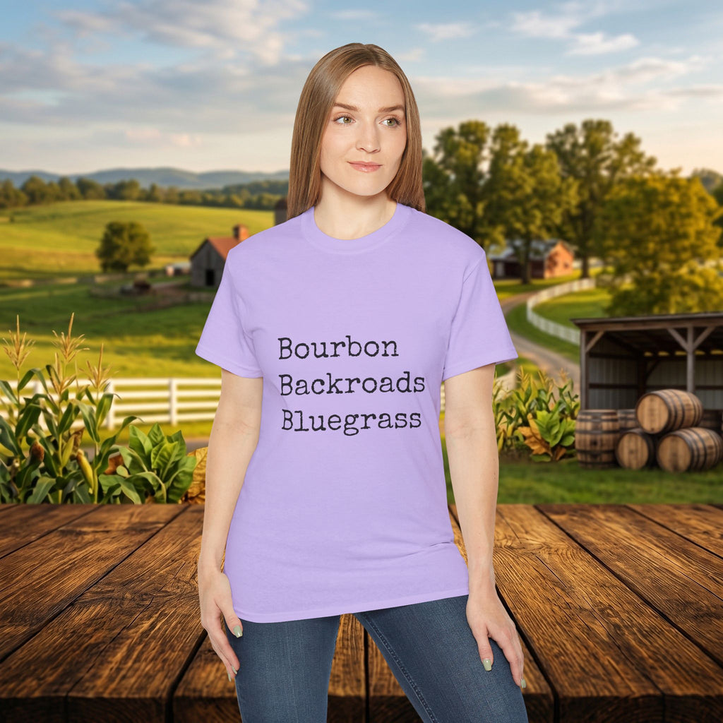 Bourbon Backroads Bluegrass Kentucky T-Shirt | Southern Comfort Graphic Tee