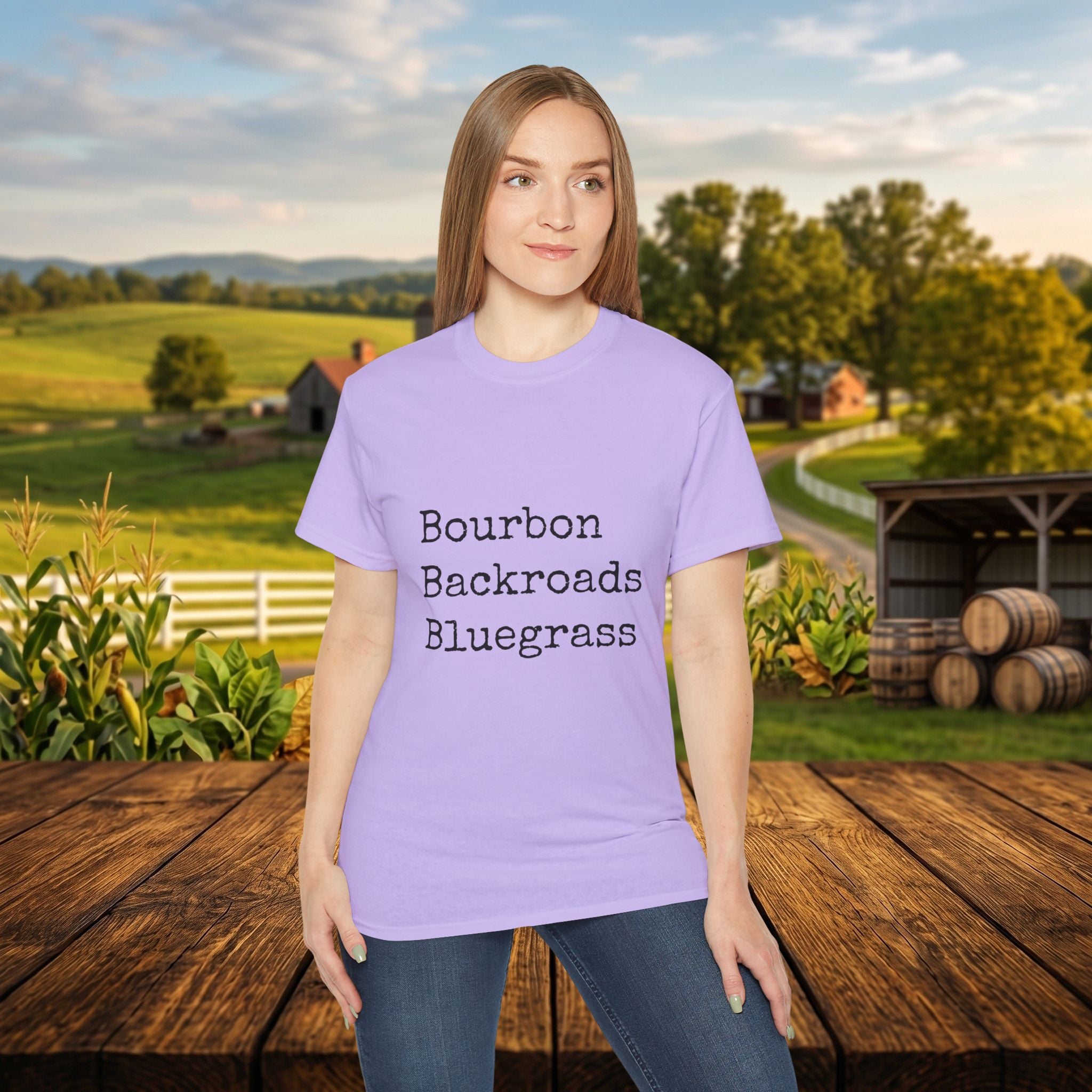 Bourbon Backroads Bluegrass Kentucky T-Shirt | Southern Comfort Graphic Tee