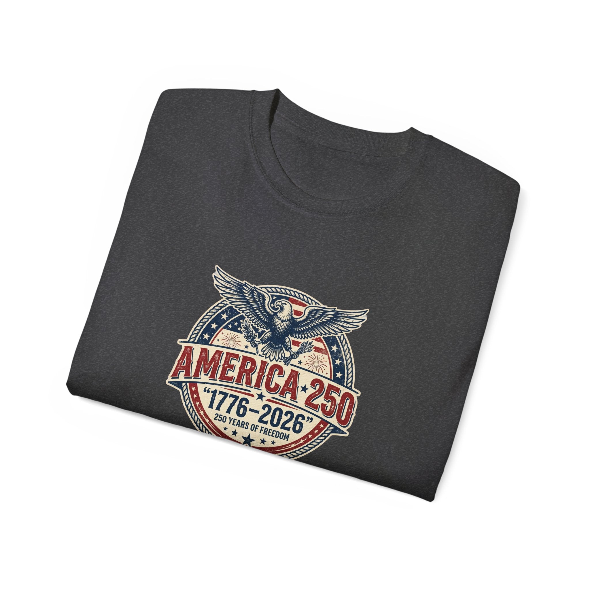 America 250 T-Shirt | 1776–2026 250 Years of Freedom 4th of July Patriotic Eagle Shirt