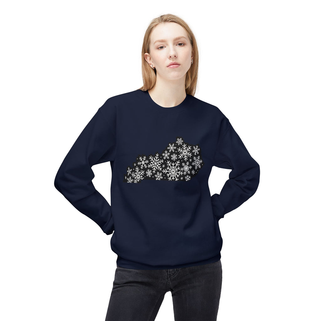Snowflakes Over Kentucky Winter Sweatshirt